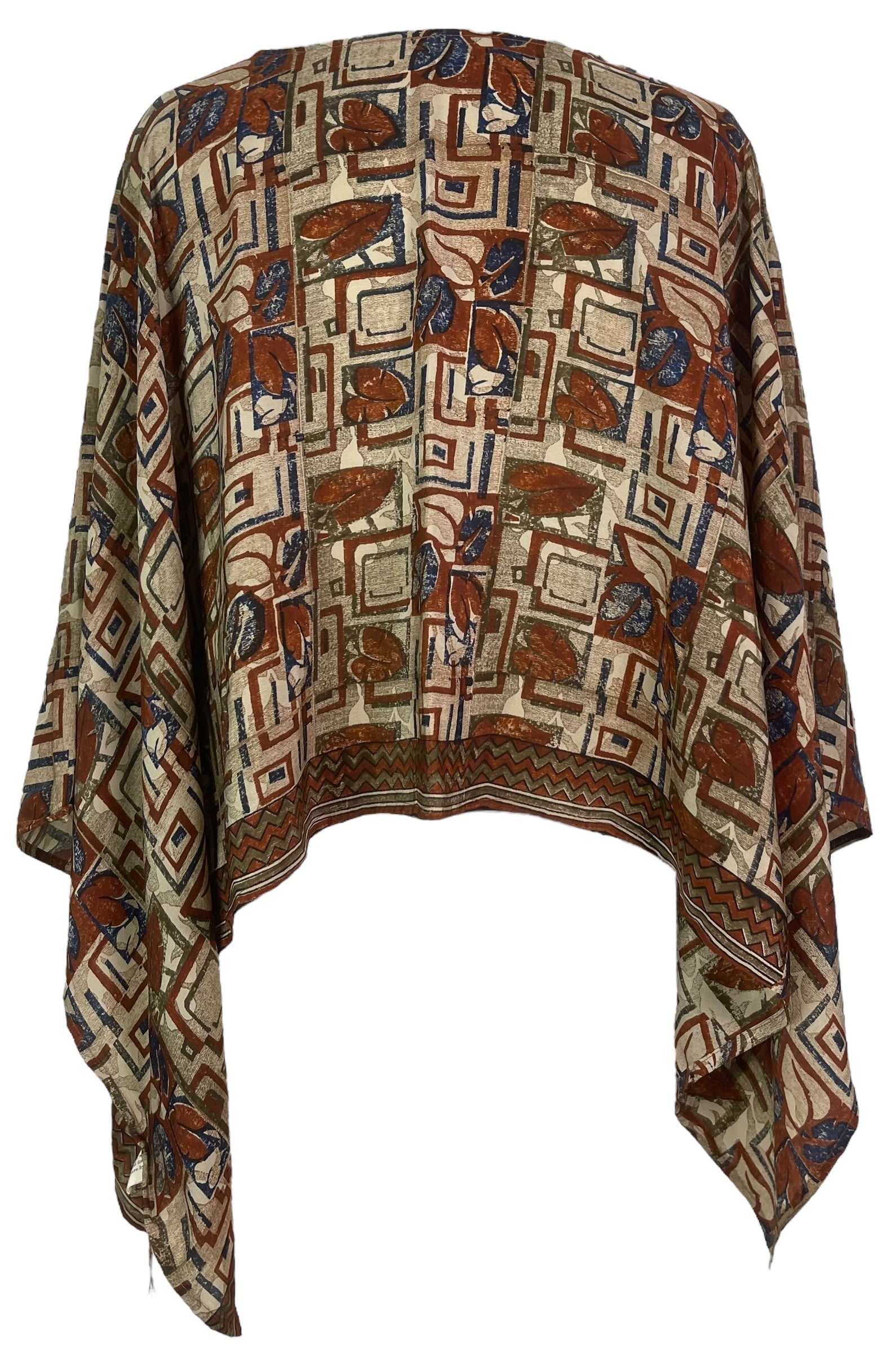 PRC7551 Avatar Pure Silk Capelet Poncho