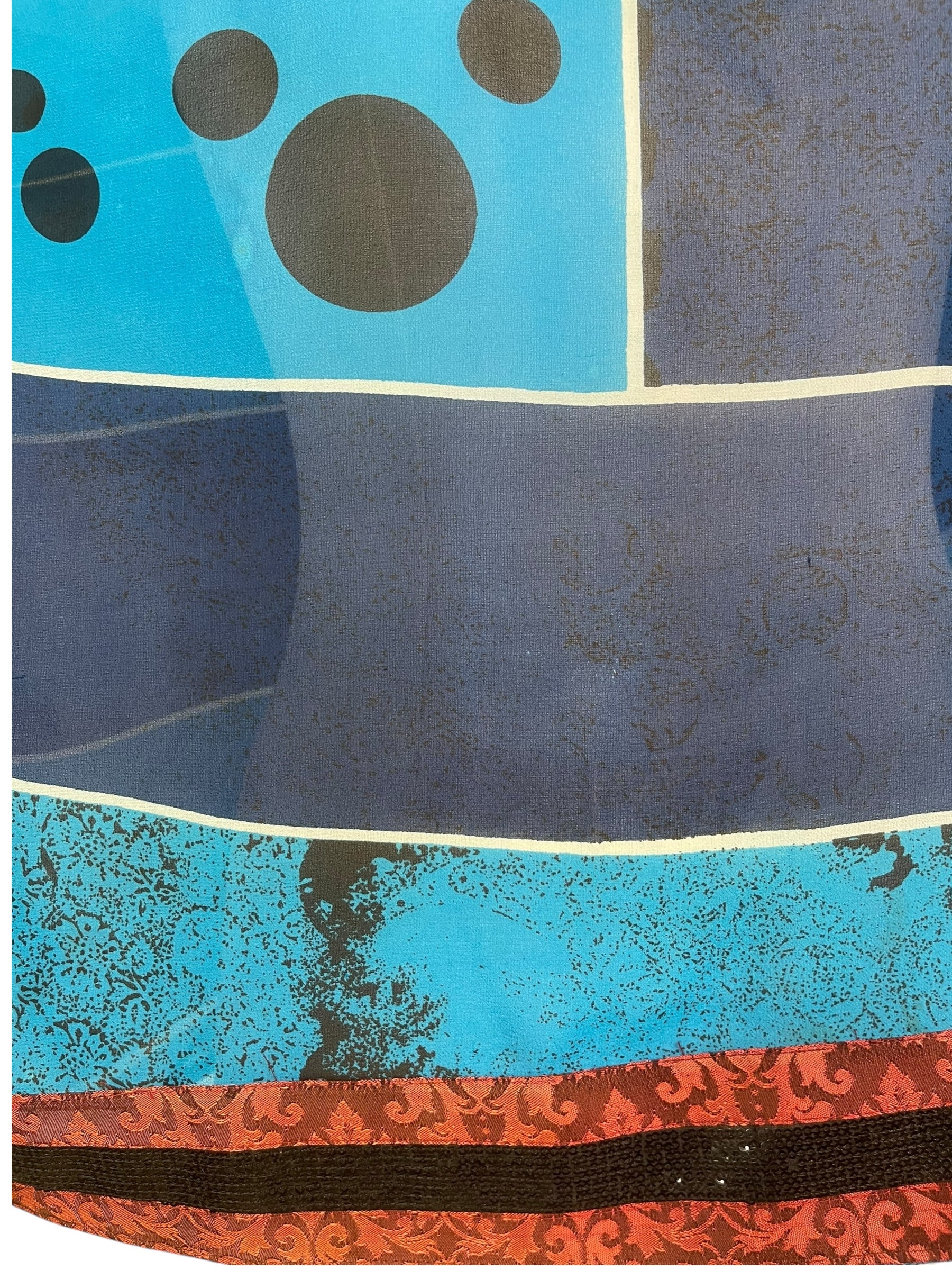 PREVIEW PRG8531 Sheer Wabi Sabi Pure Silk Side Slit Top by FEBRUARY2026 – Handmade ethical Side Slit Top from sariKNOTsari using upcycled silk. Designed in Canada for travel and slow fashion, loved from Toronto to LA to Sydney.