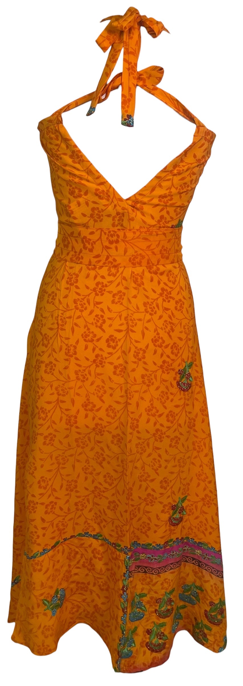 PRC8822 Wabi Sabi Pure Silk Maxi Dress with Belt