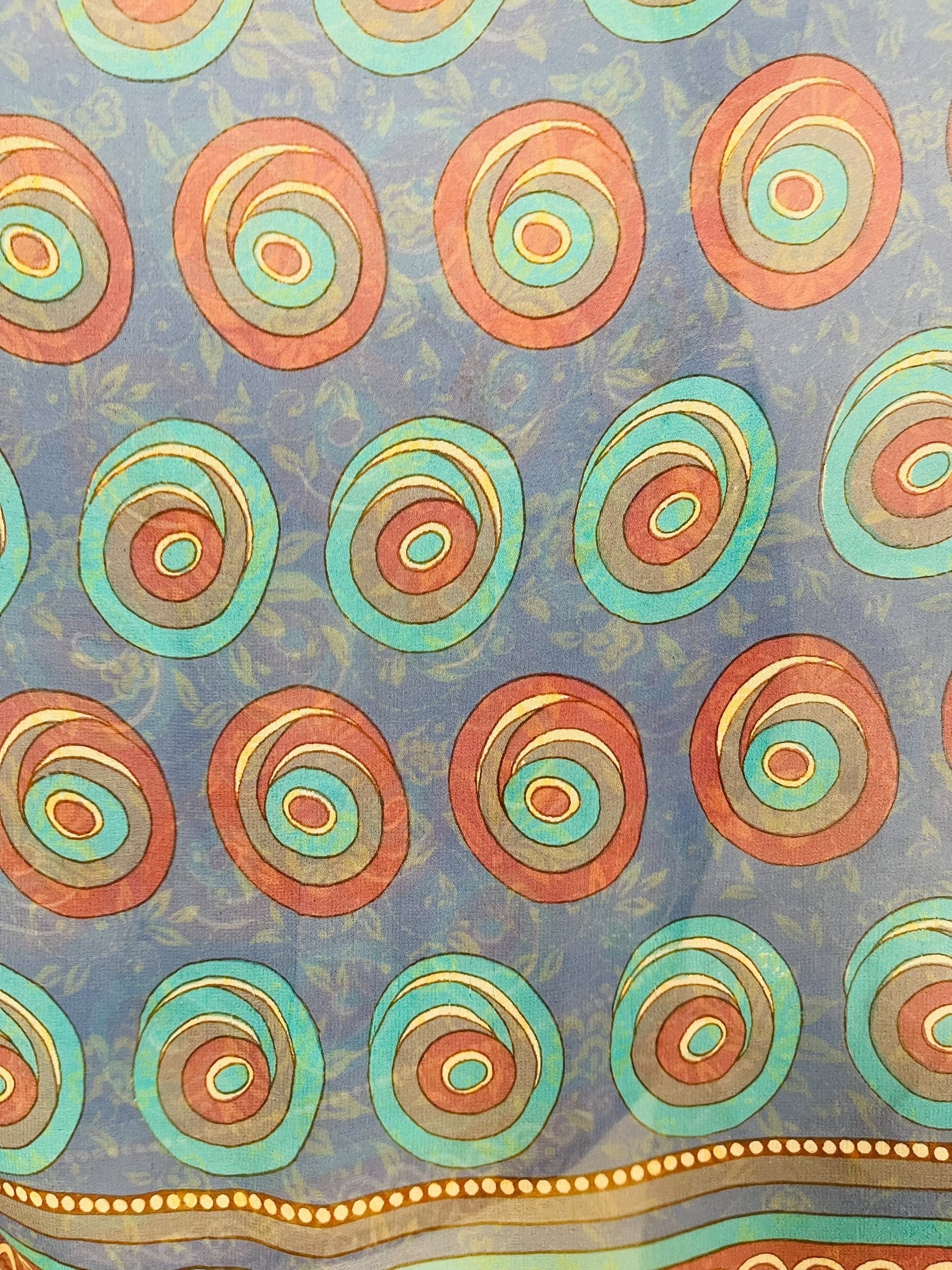 PRG7564 Sheer Avatar Pure Silk Kimono-Sleeved Top