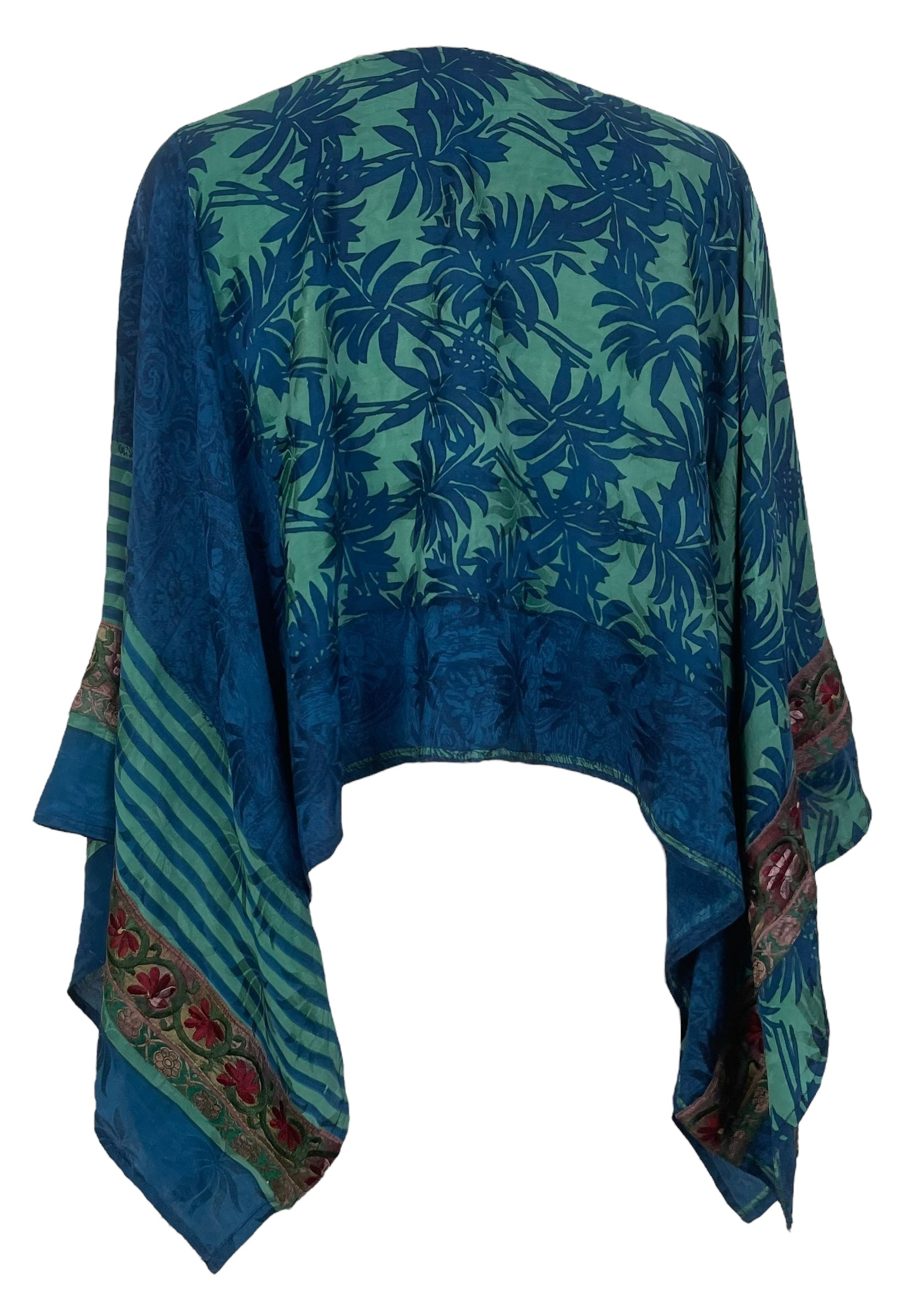 PRC7845 Avatar Pure Silk Capelet Poncho