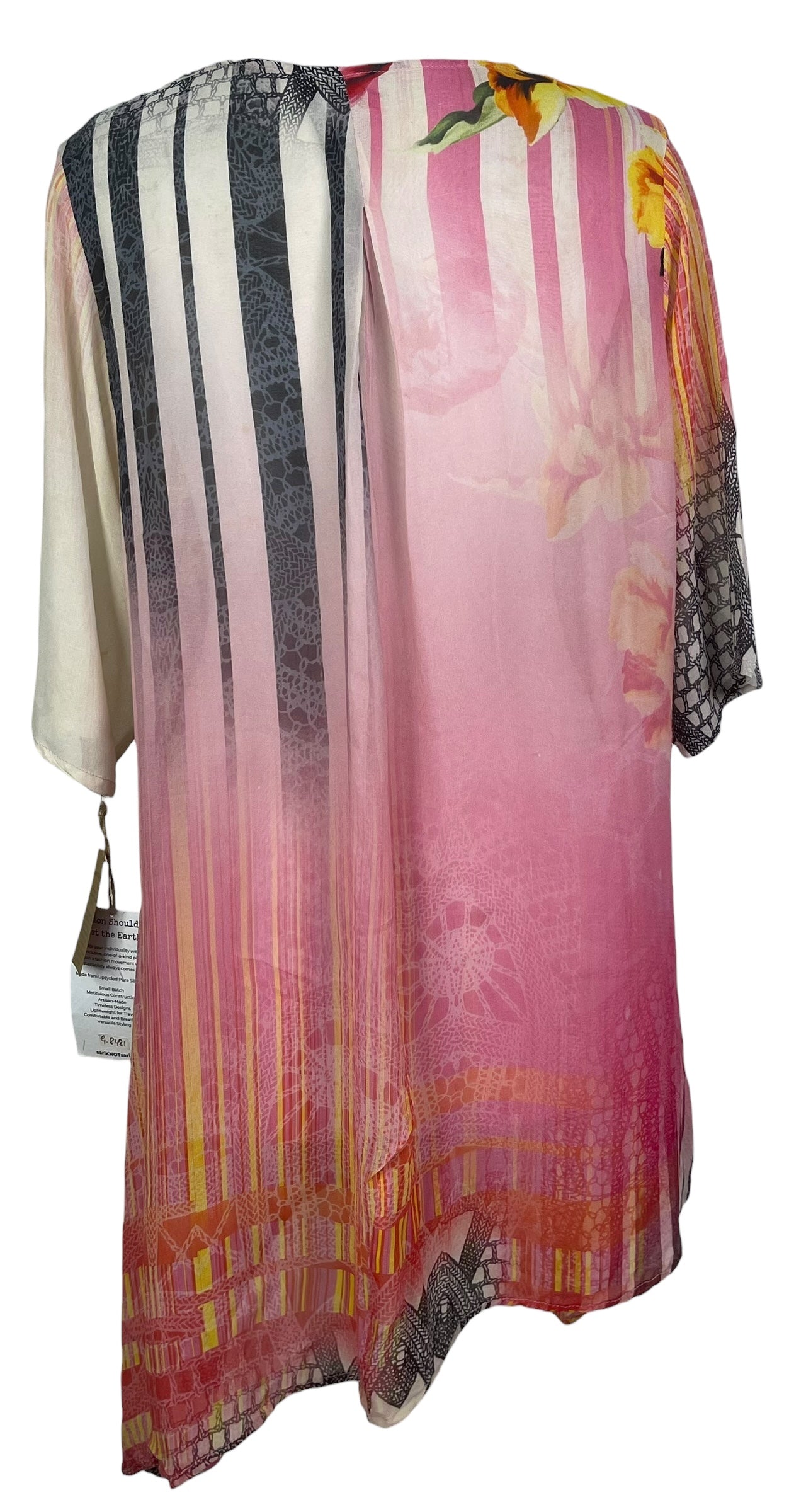 PREVIEW PRG8481 Sheer Wabi Sabi Pure Silk Self Pocket Tunic Dress
