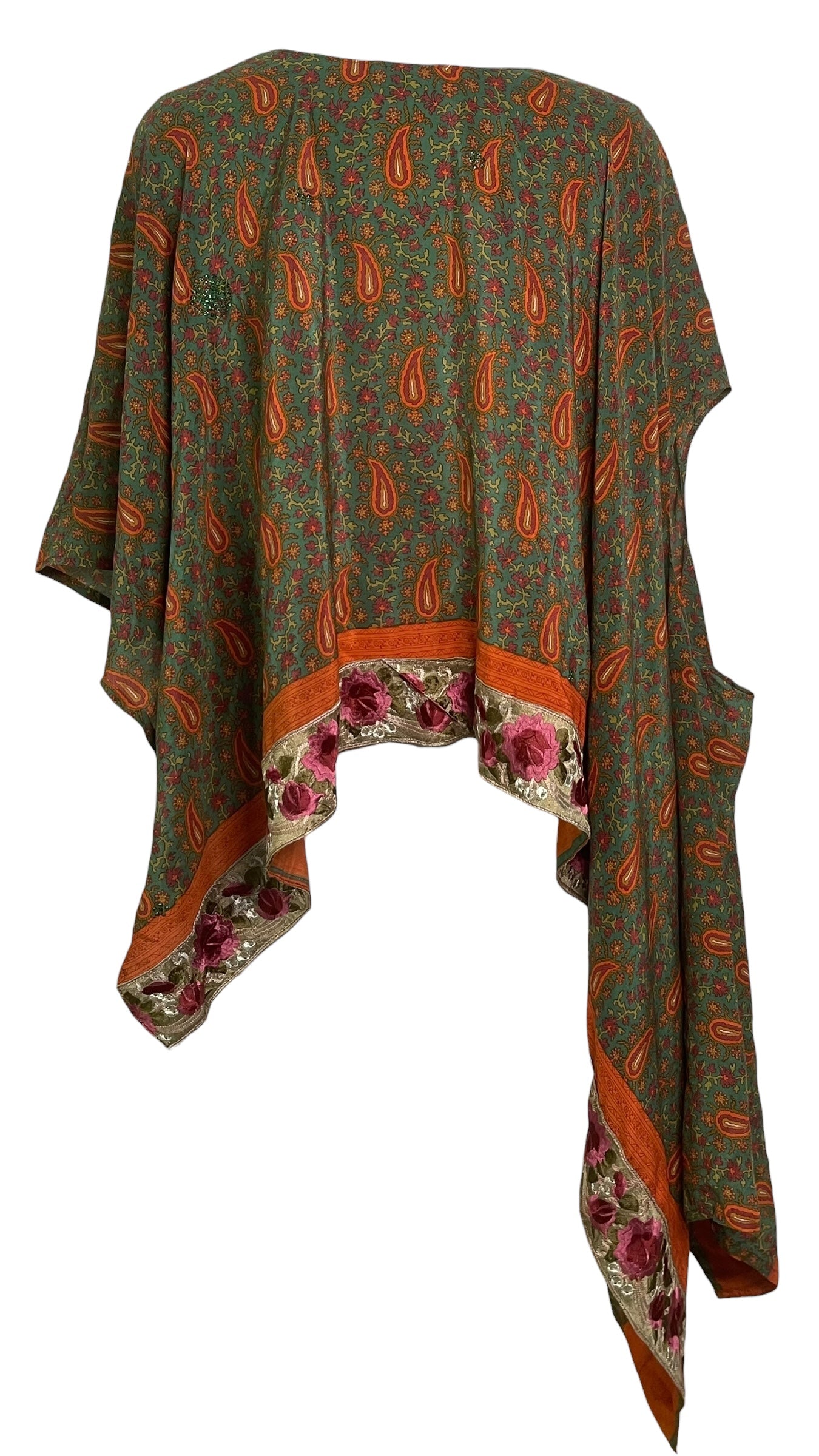 PREVIEW PRC8653 Avatar Pure Silk Versatile Vest by MARCH2026 – Handmade ethical Vest from sariKNOTsari using upcycled silk. Designed in Canada for travel and slow fashion, loved from Toronto to LA to Sydney. Featuring Zsiska, Bryn Walker and Artisan Leather coats by Rejean Pepin, Pepin designs