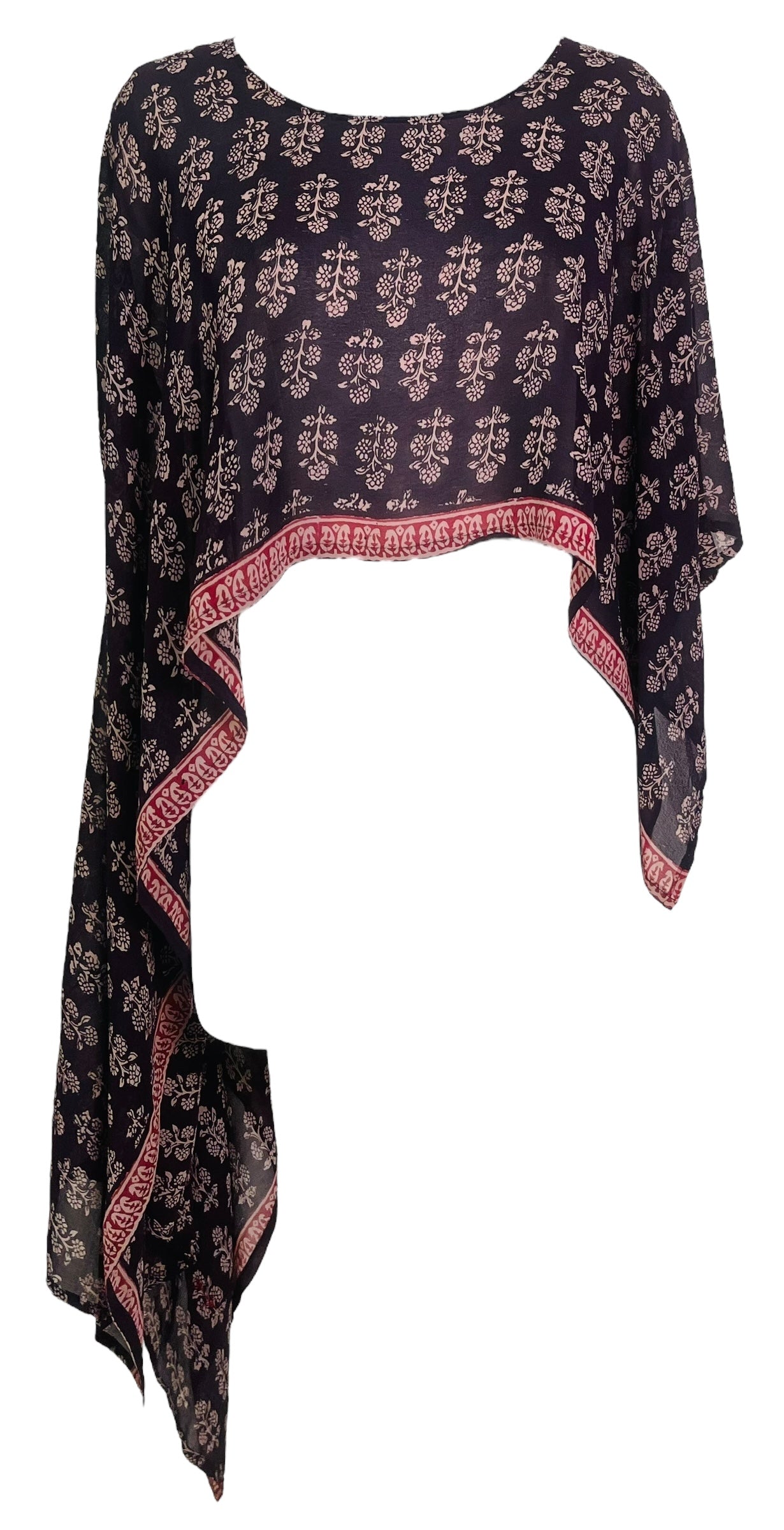 PRG7439 Sheer Wabi Sabi Pure Silk Versatile Vest