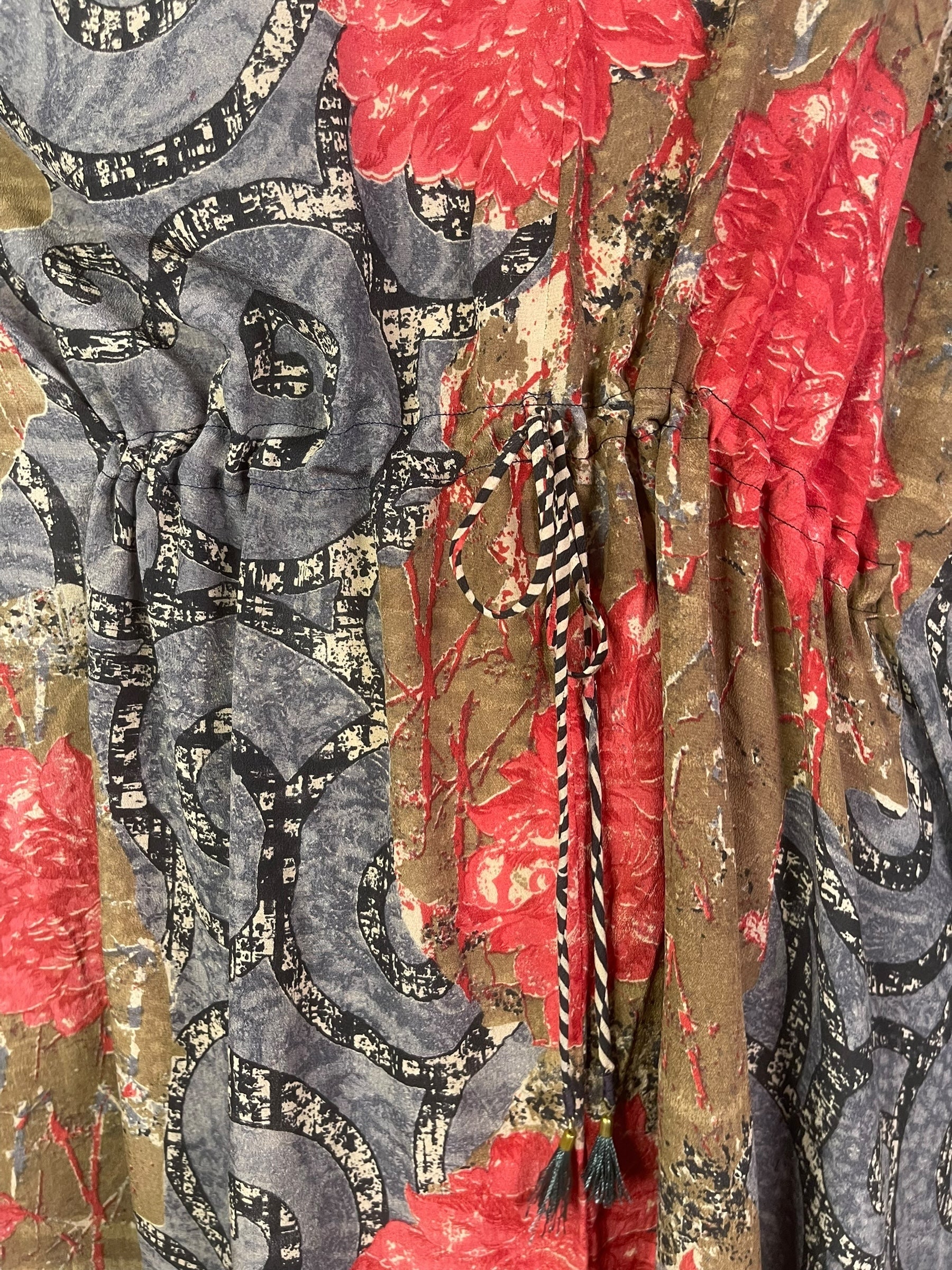 PRC6773 Wabi Sabi Pure Silk Maxi Kaftan