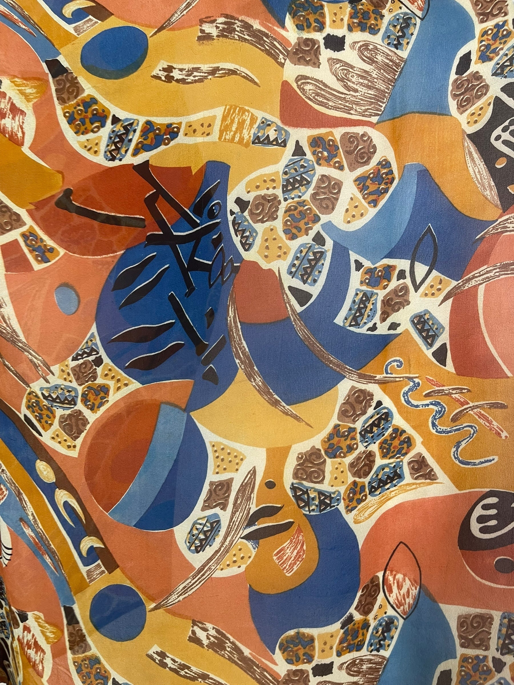 PRG7875 Sheer Wabi Sabi Pure Silk Long Tunic with Side Ties