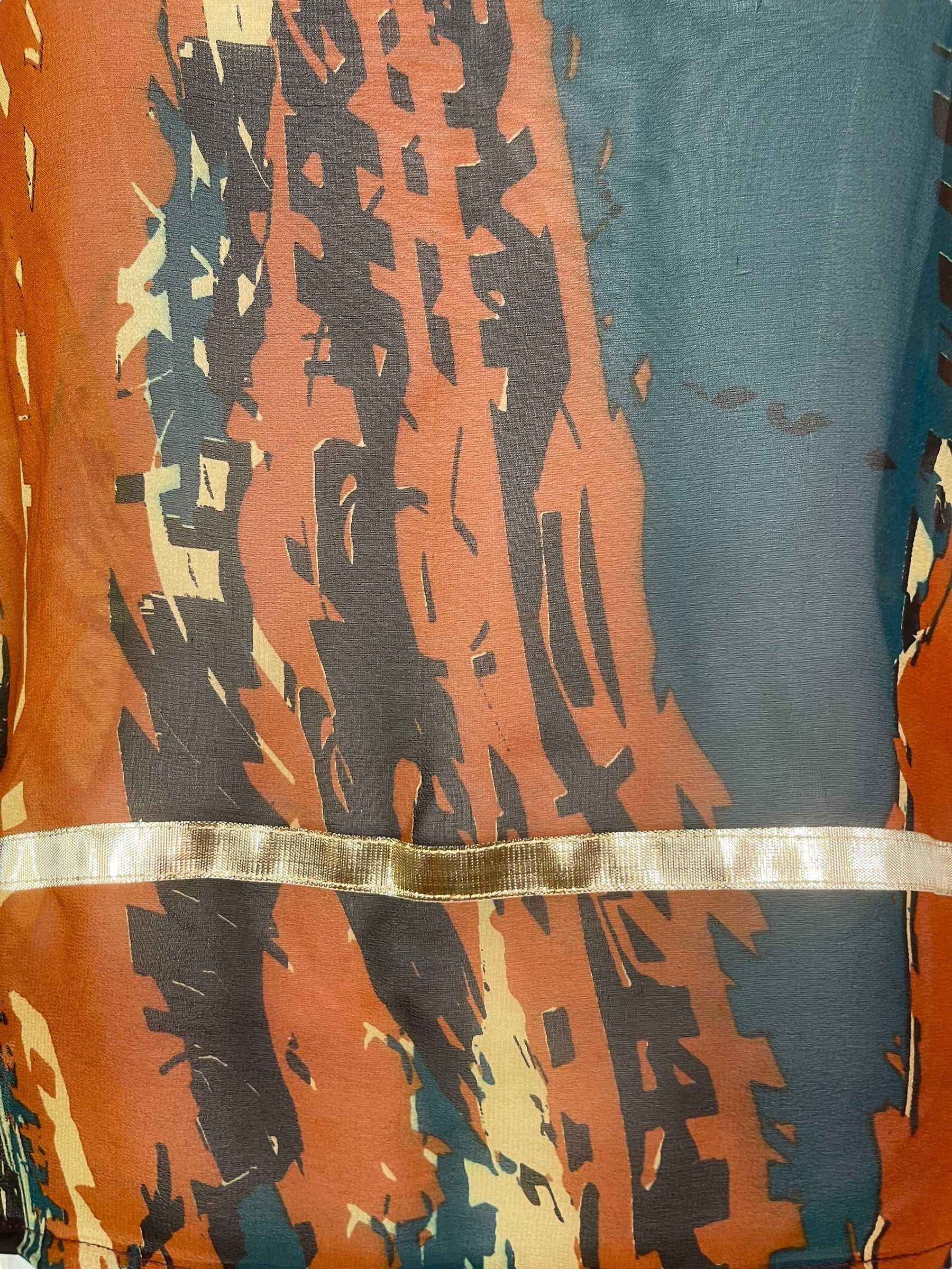 PRG7955 Sheer Avatar Pure Silk Boxy Top