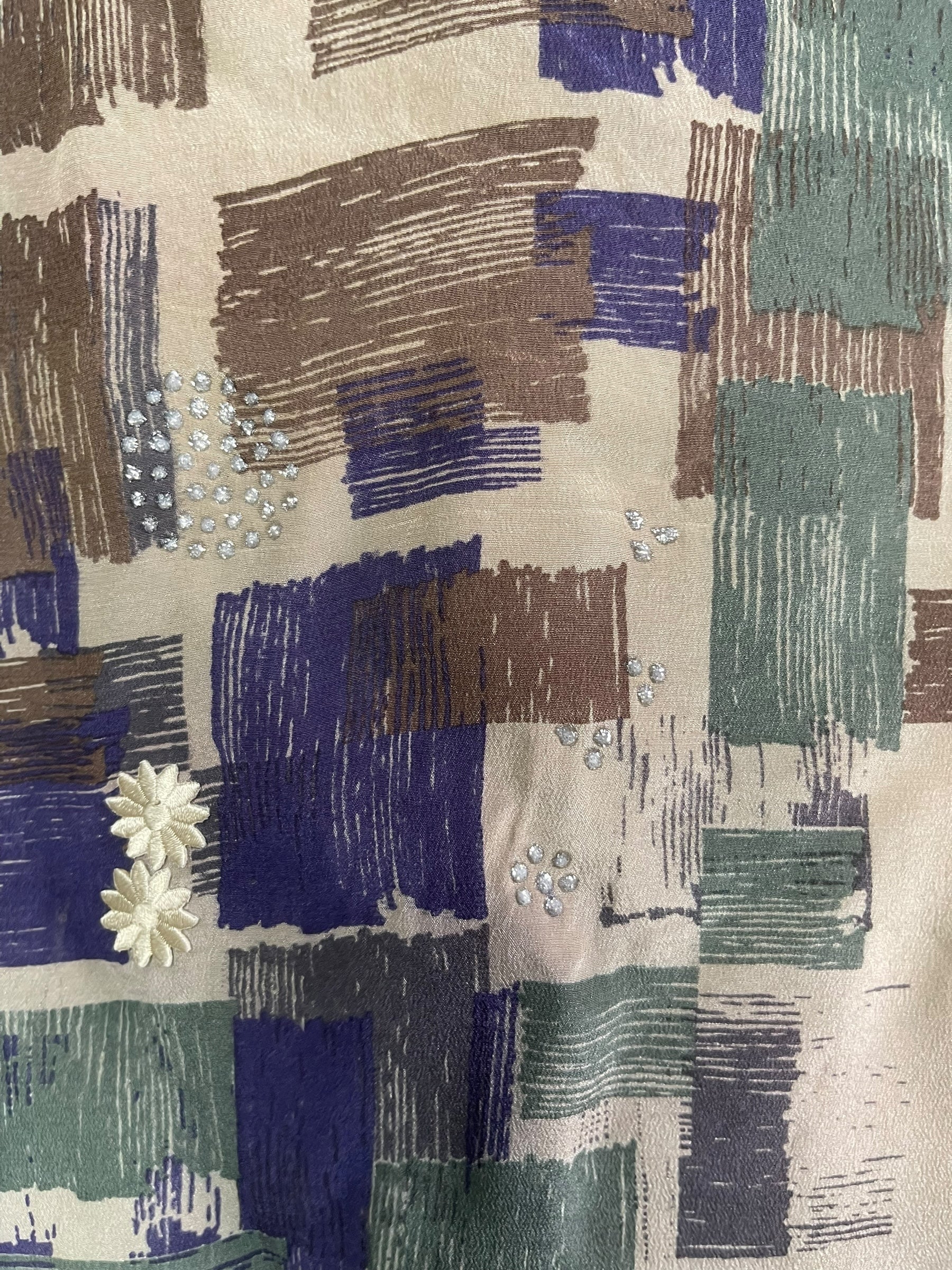 PRC7553 Avatar Pure Silk Side Slit Top