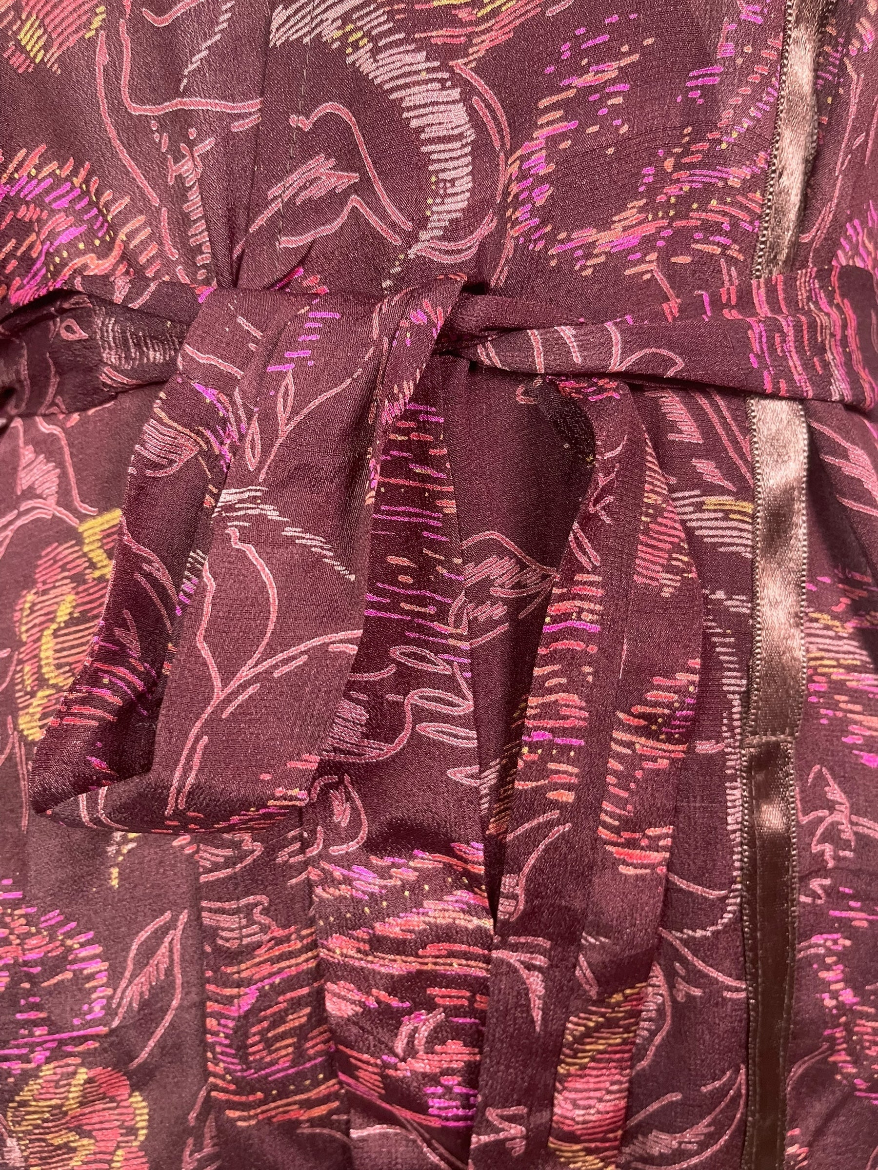 PRC8489 Avatar Pure Silk Kimono-Sleeved Jacket with Belt