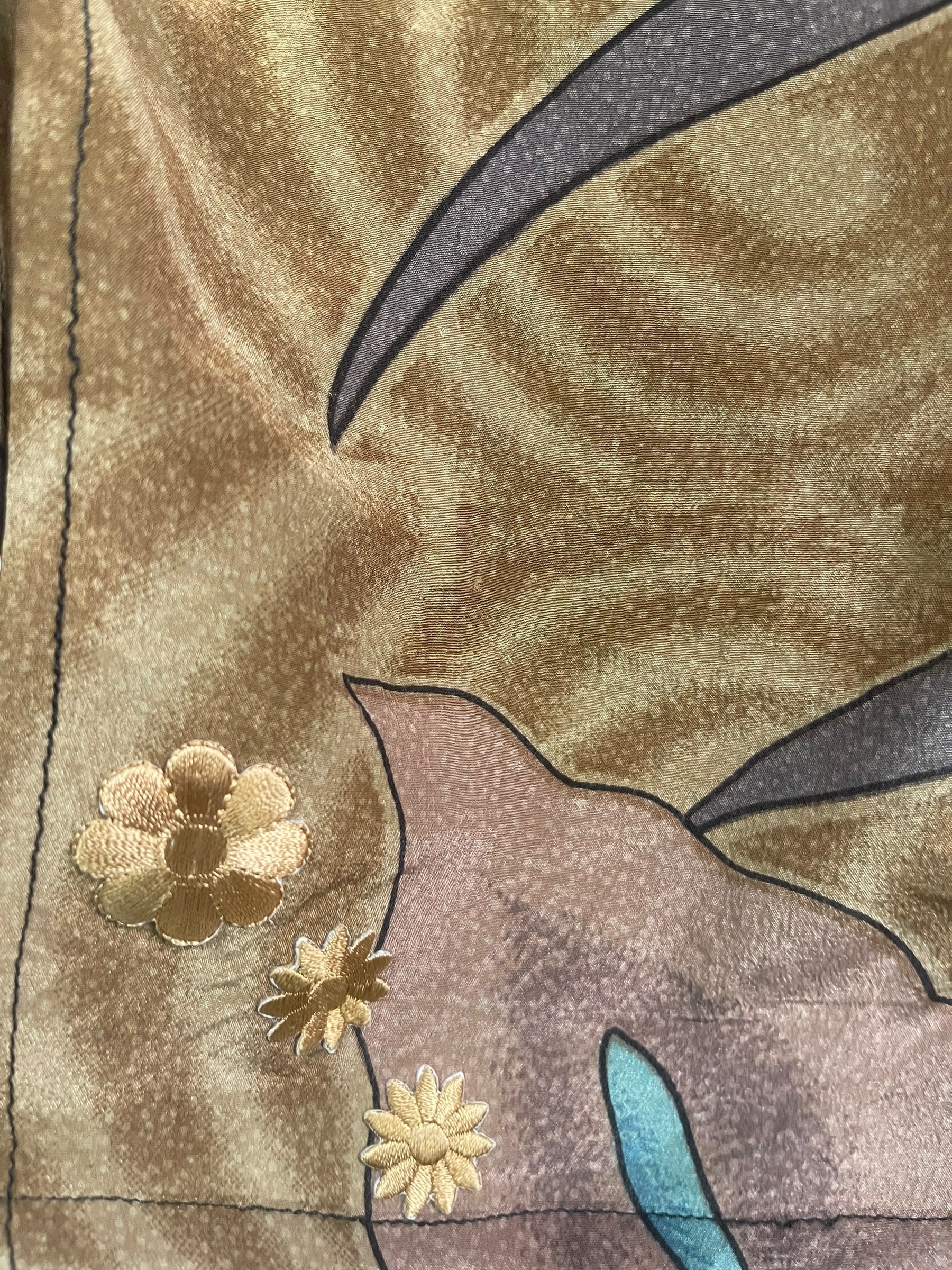 PRC8494 Wabi Sabi Pure Silk Kimono-Sleeved Jacket with Belt