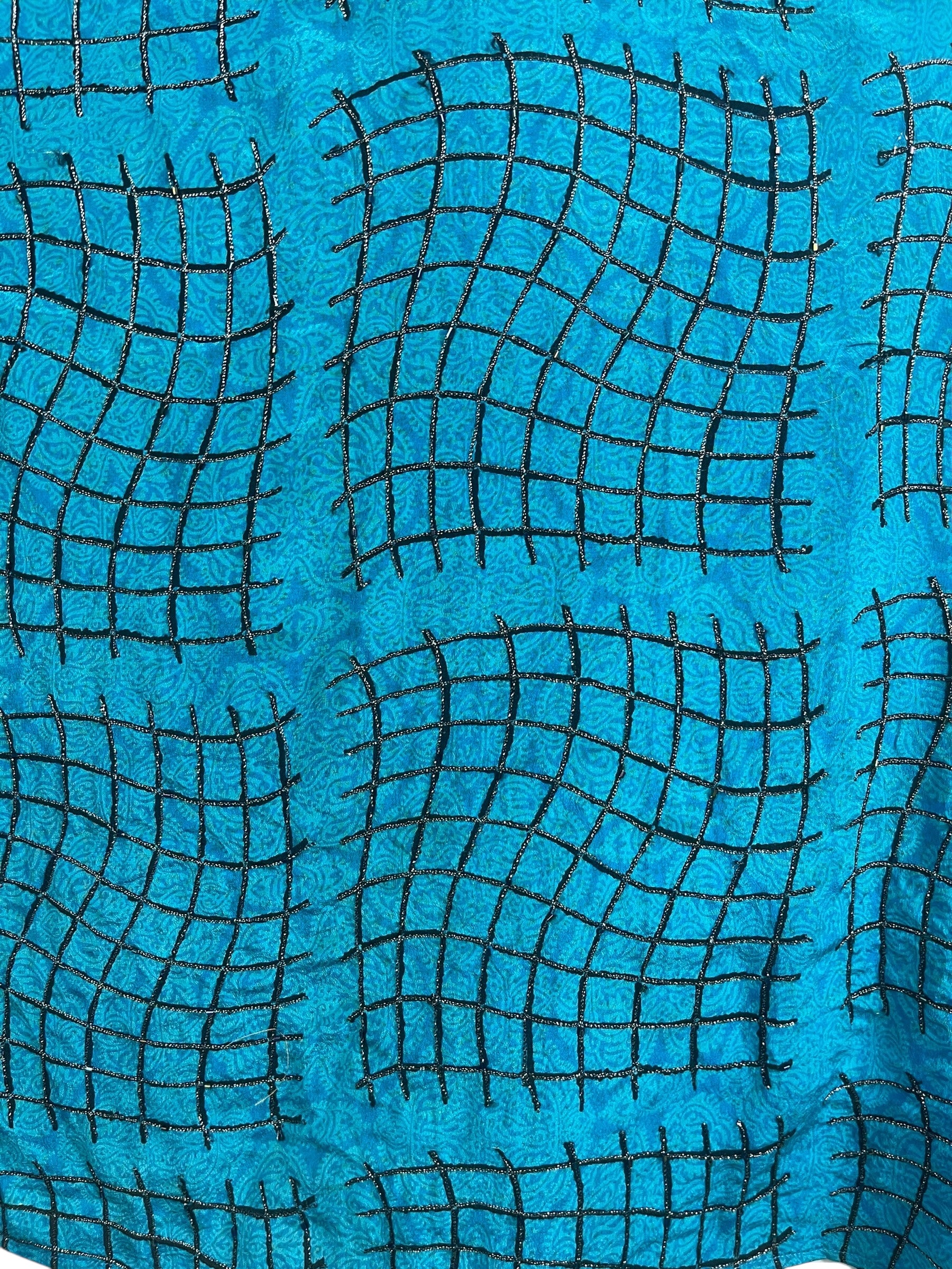 PREVIEW PRC8741 Avatar Pure Silk Long Tunic with Side Ties by MARCH2026 – Handmade ethical Side Tie Tunic from sariKNOTsari using upcycled silk. Designed in Canada for travel and slow fashion, loved from Toronto to LA to Sydney.