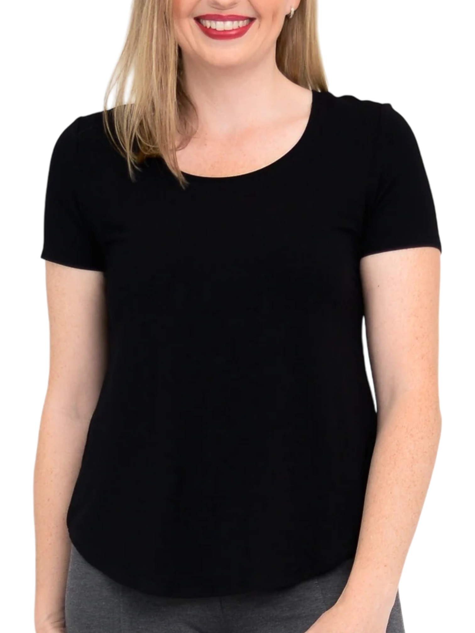 Tessa Black Bamboo Tee Shirt