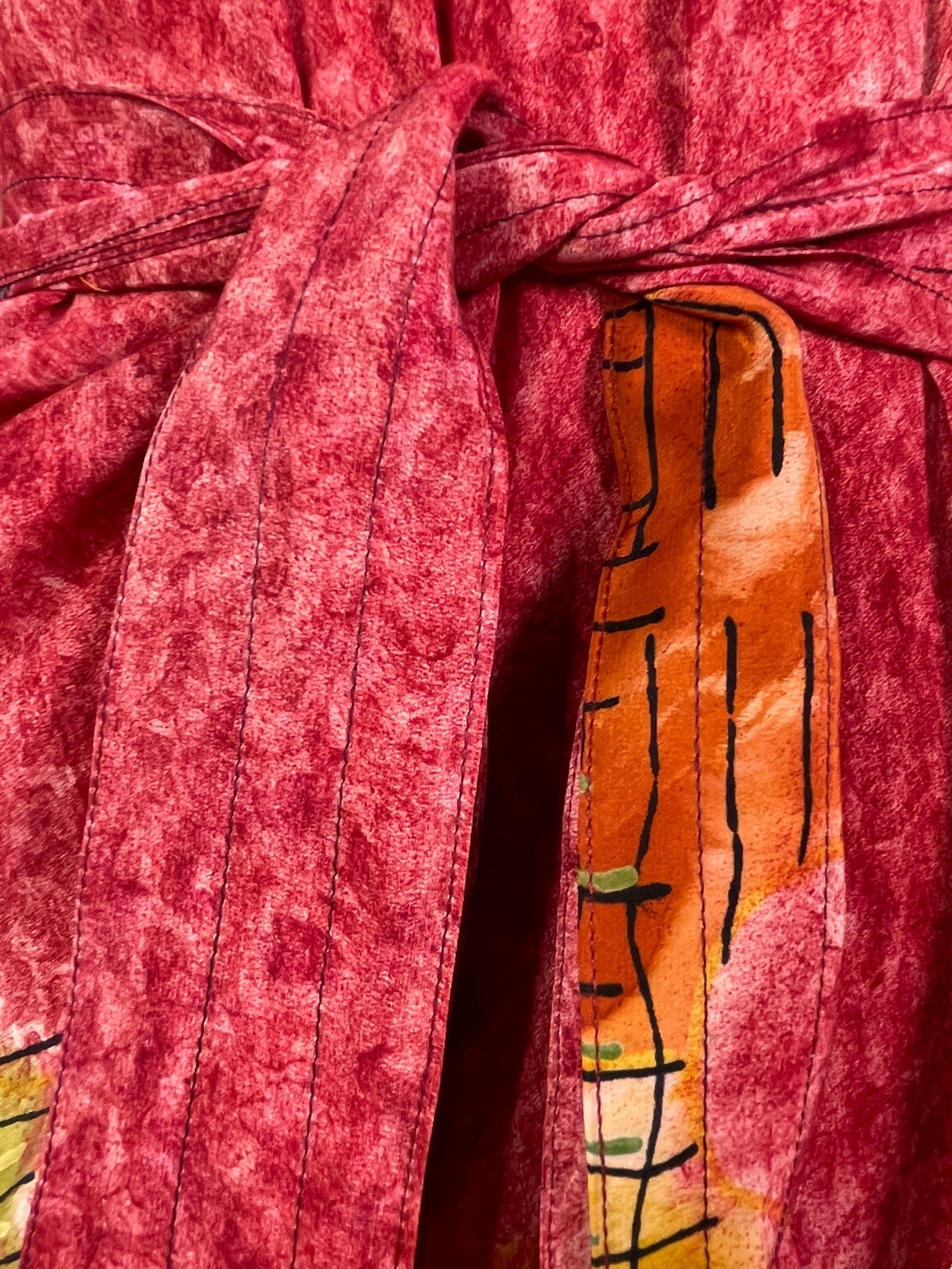 PRC7765 Avatar Pure Silk Maxi Dress with Belt