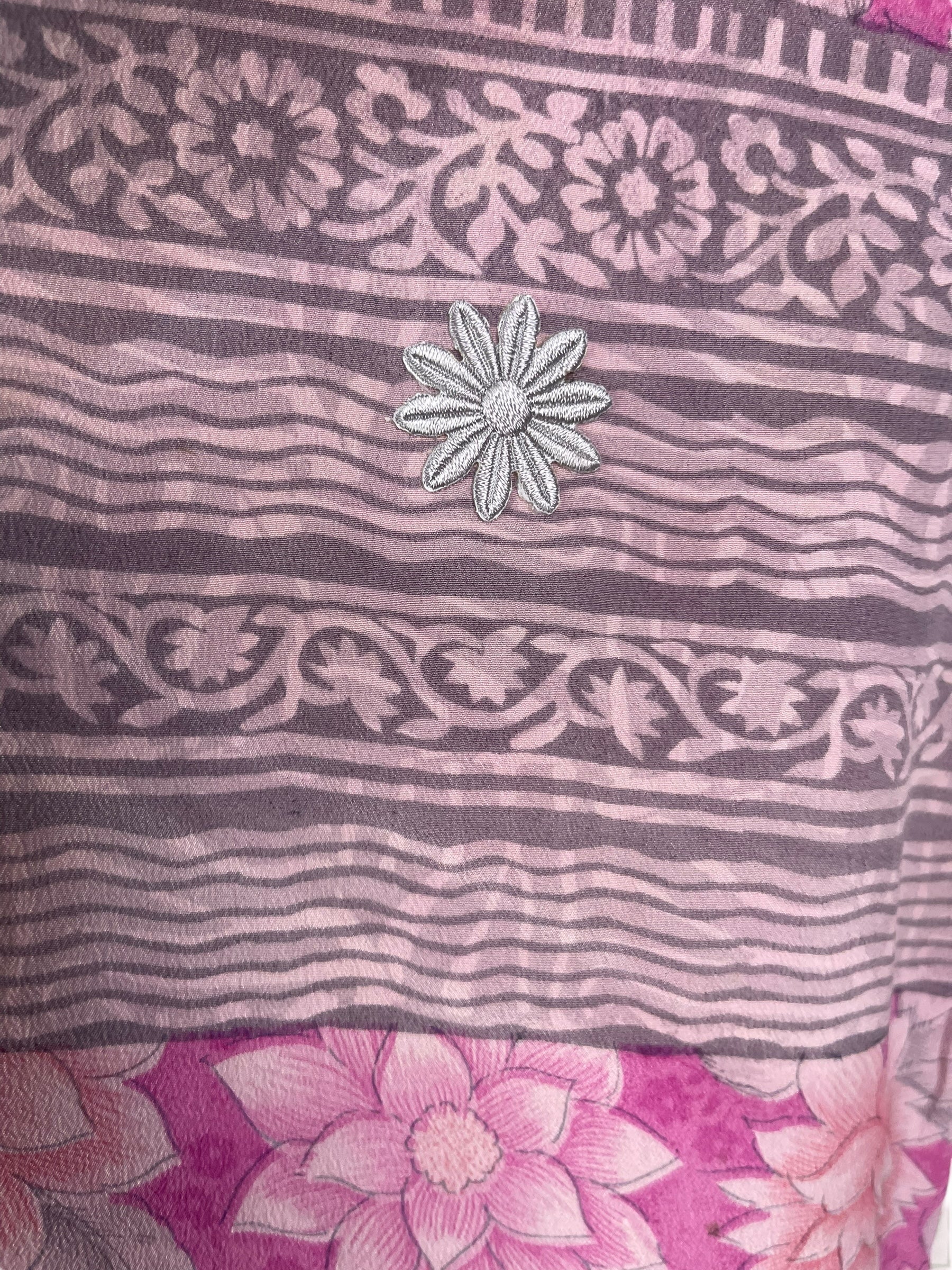 PRC7603 Wabi Sabi Pure Silk Long Tunic with Side Ties