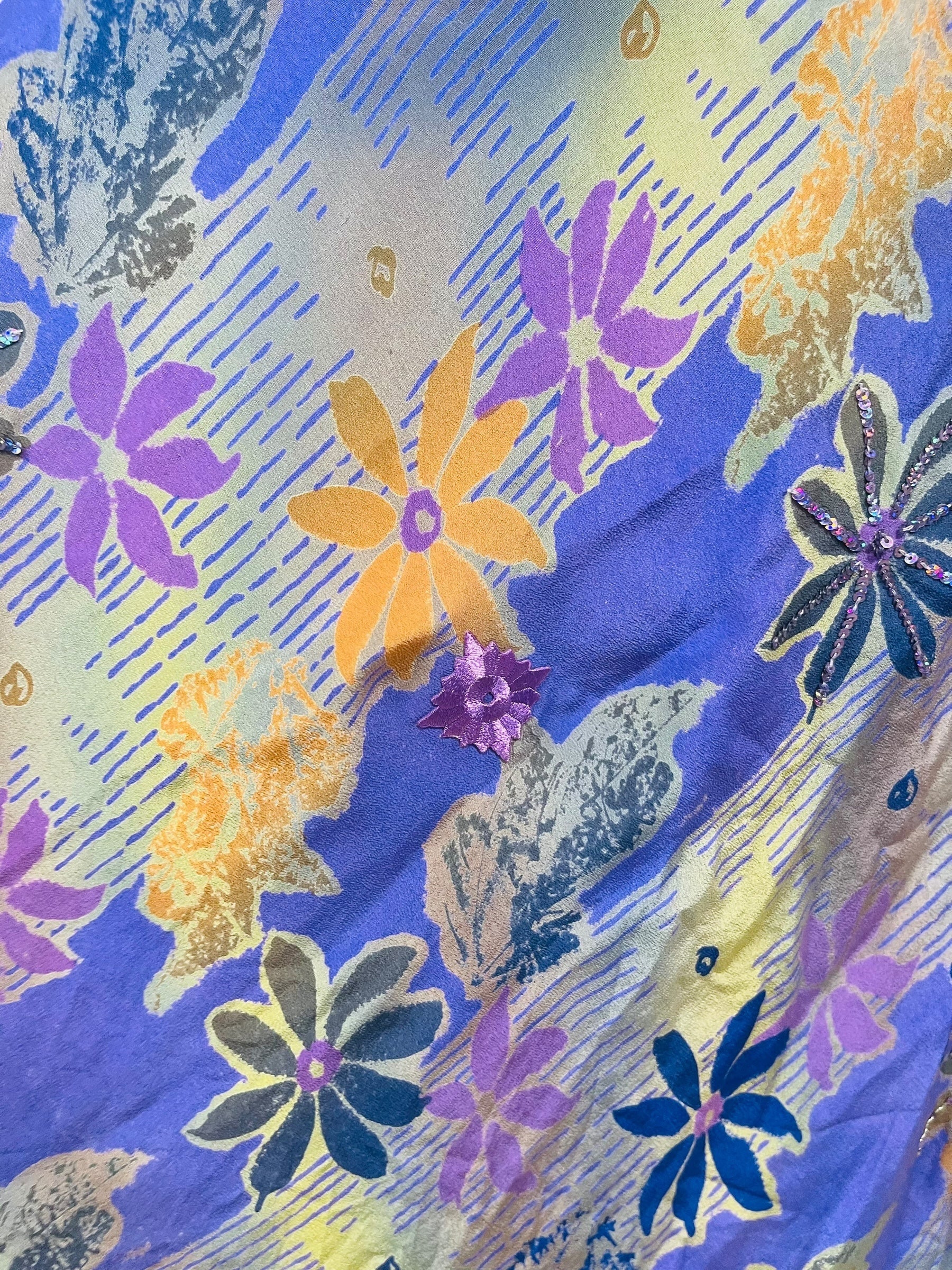 PRC7758 Avatar Pure Silk Maxi Dress with Belt