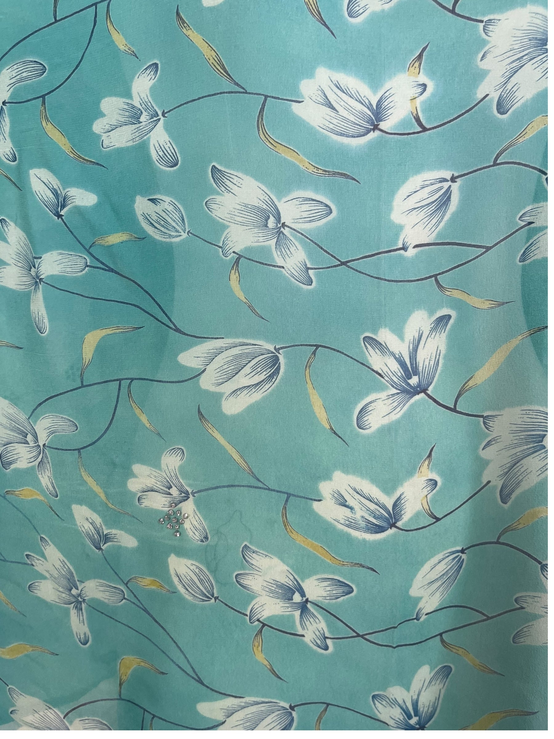 PRG8442 Sheer Avatar Pure Silk Long Tunic with Side Ties