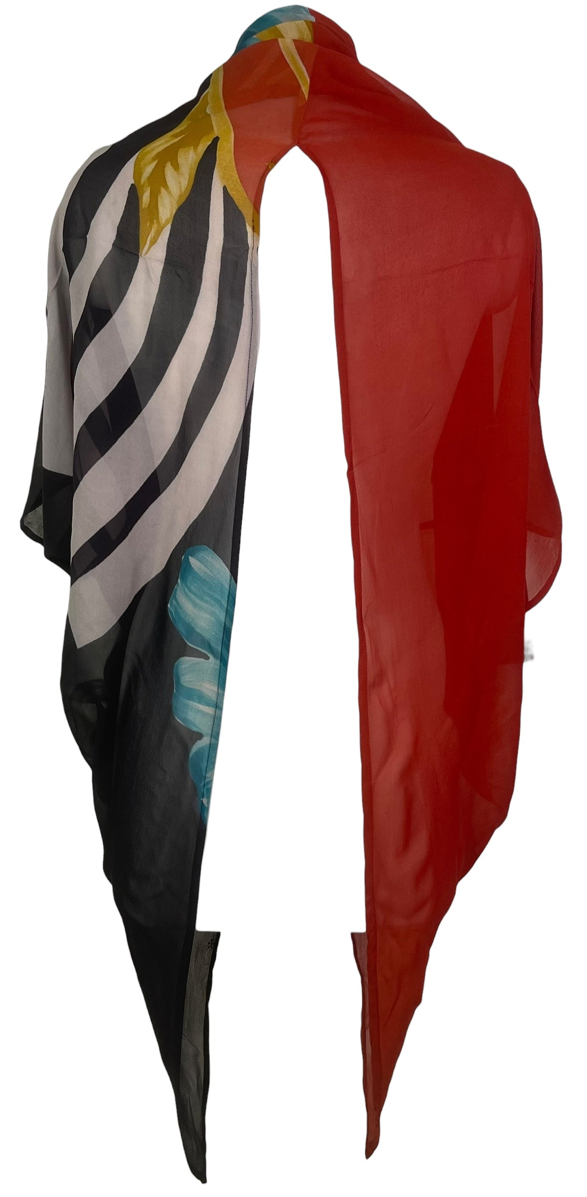 PREVIEW PRG8594 Sheer Wabi Sabi Pure Silk Cardigan by FEBRUARY2026 – Handmade ethical Cardigan from sariKNOTsari using upcycled silk. Designed in Canada for travel and slow fashion, loved from Toronto to LA to Sydney.