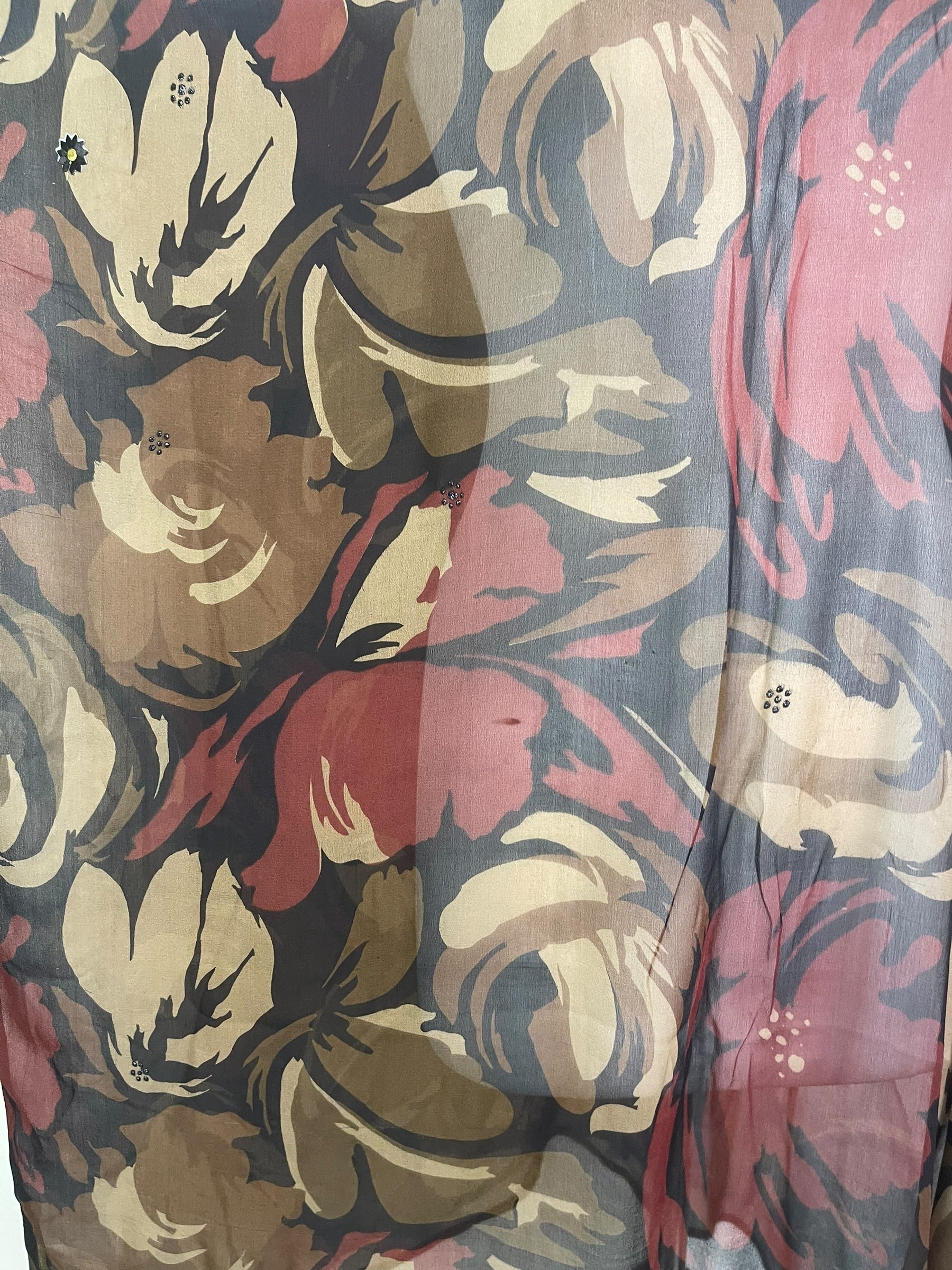 PRG8848 Sheer  Wabi Sabi Pure Silk Midi Length Kaftan by 15 FEBRUARY 2026 – Handmade ethical Midi Length Kaftan from sariKNOTsari using upcycled silk. Designed in Canada for travel and slow fashion, loved from Toronto to LA to Sydney.