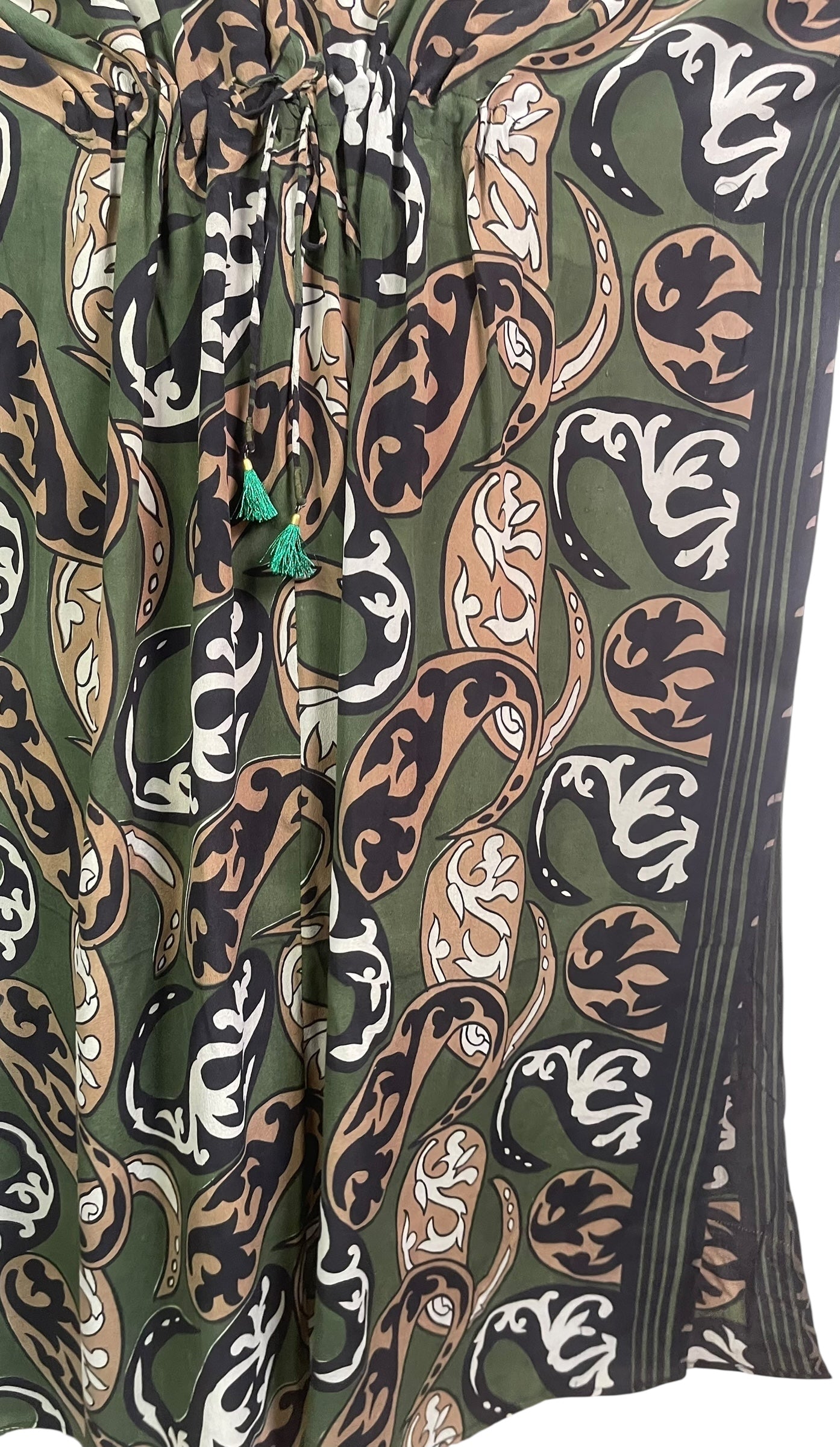 PRC8889 Wabi Sabi Pure Silk Maxi Kaftan