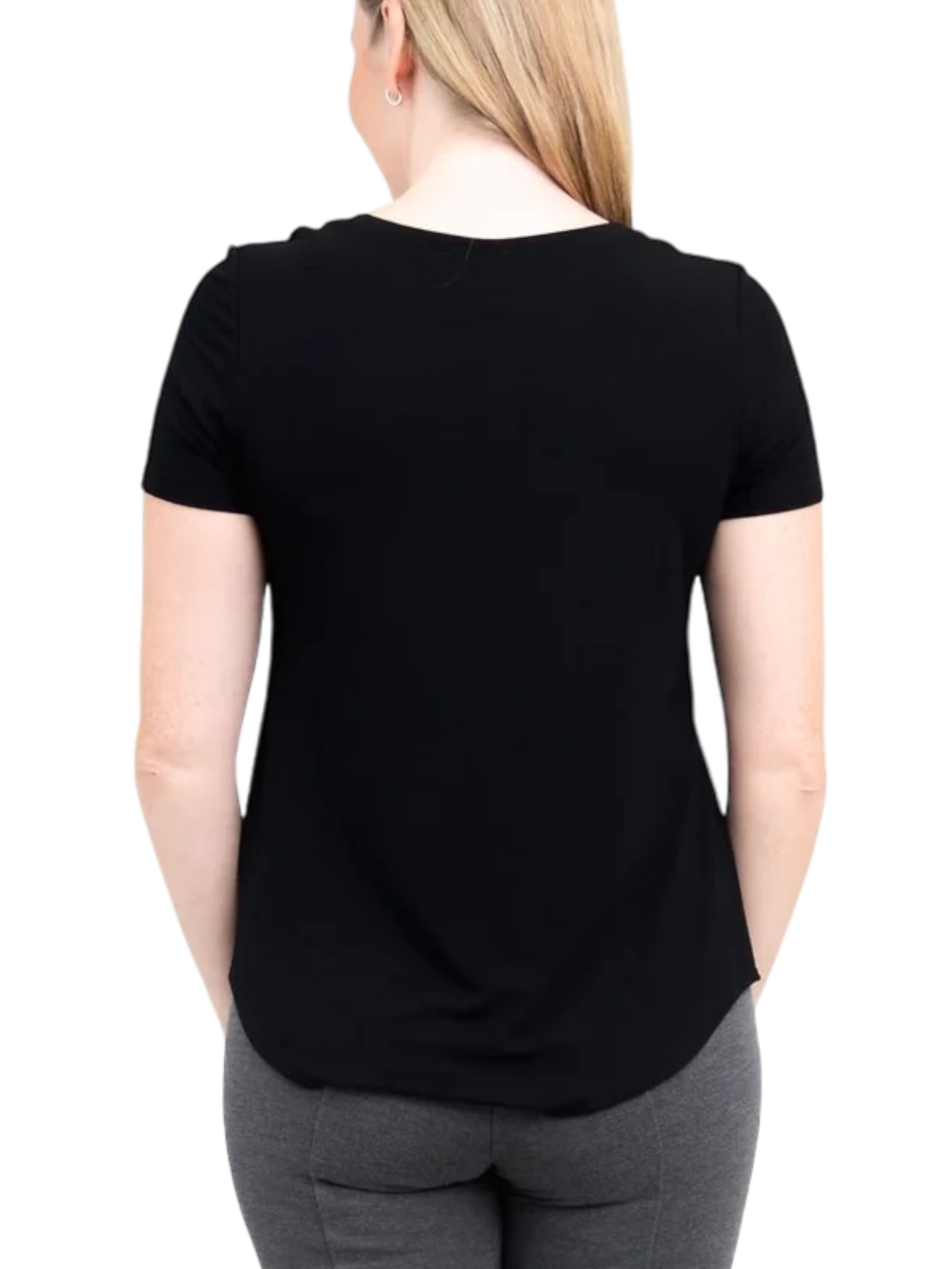 Tessa Black Bamboo Tee Shirt