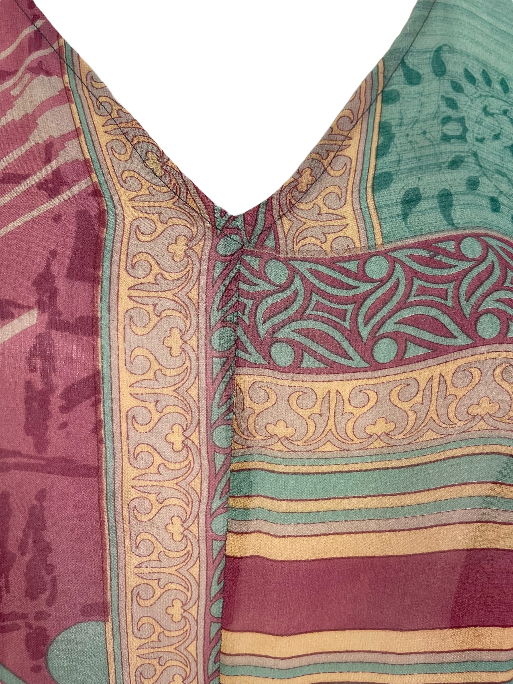 PRG7056 Sheer Wabi Sabi Pure Silk Waterfall Top