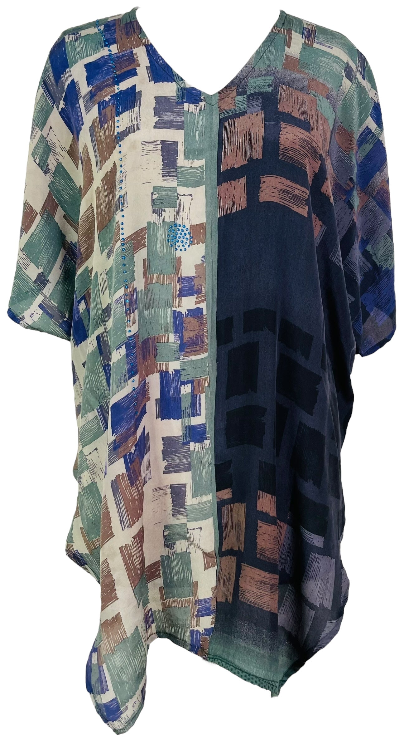 PRC7553 Wabi Sabi Pure Silk Waterfall Top