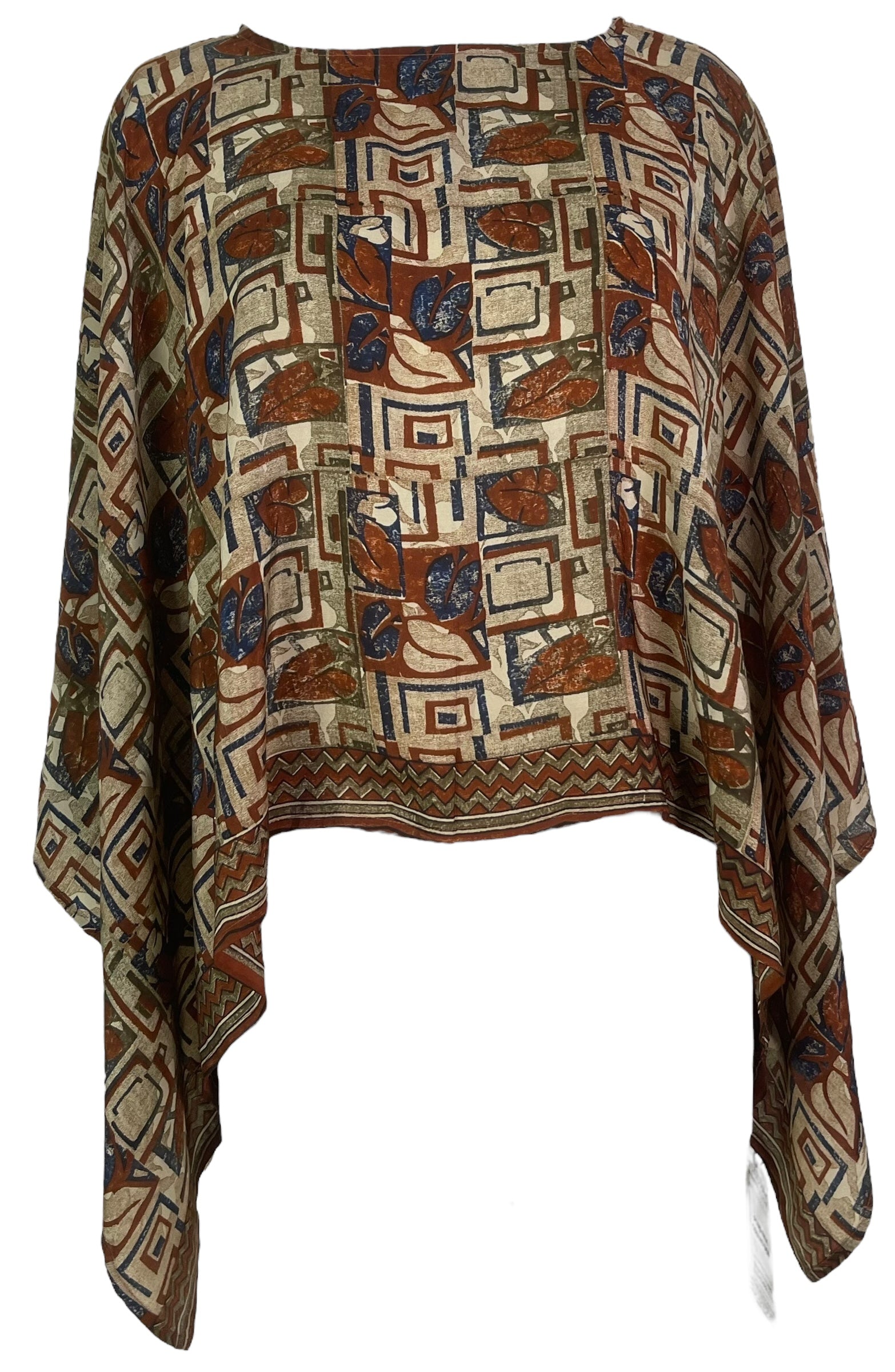 PRC7551 Avatar Pure Silk Capelet Poncho