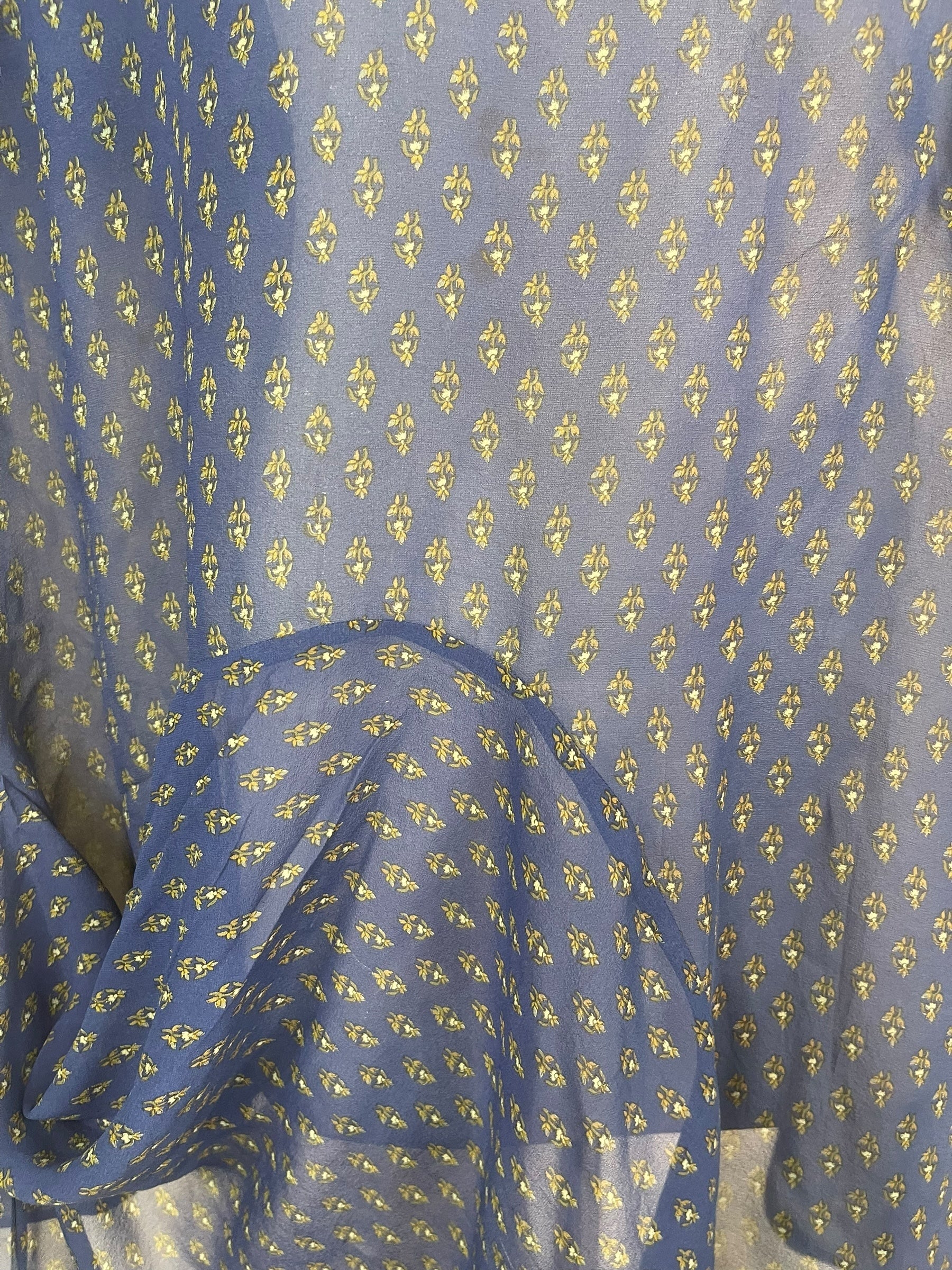 PRG7961 Sheer Avatar Pure Silk Self Pocket Tunic Dress