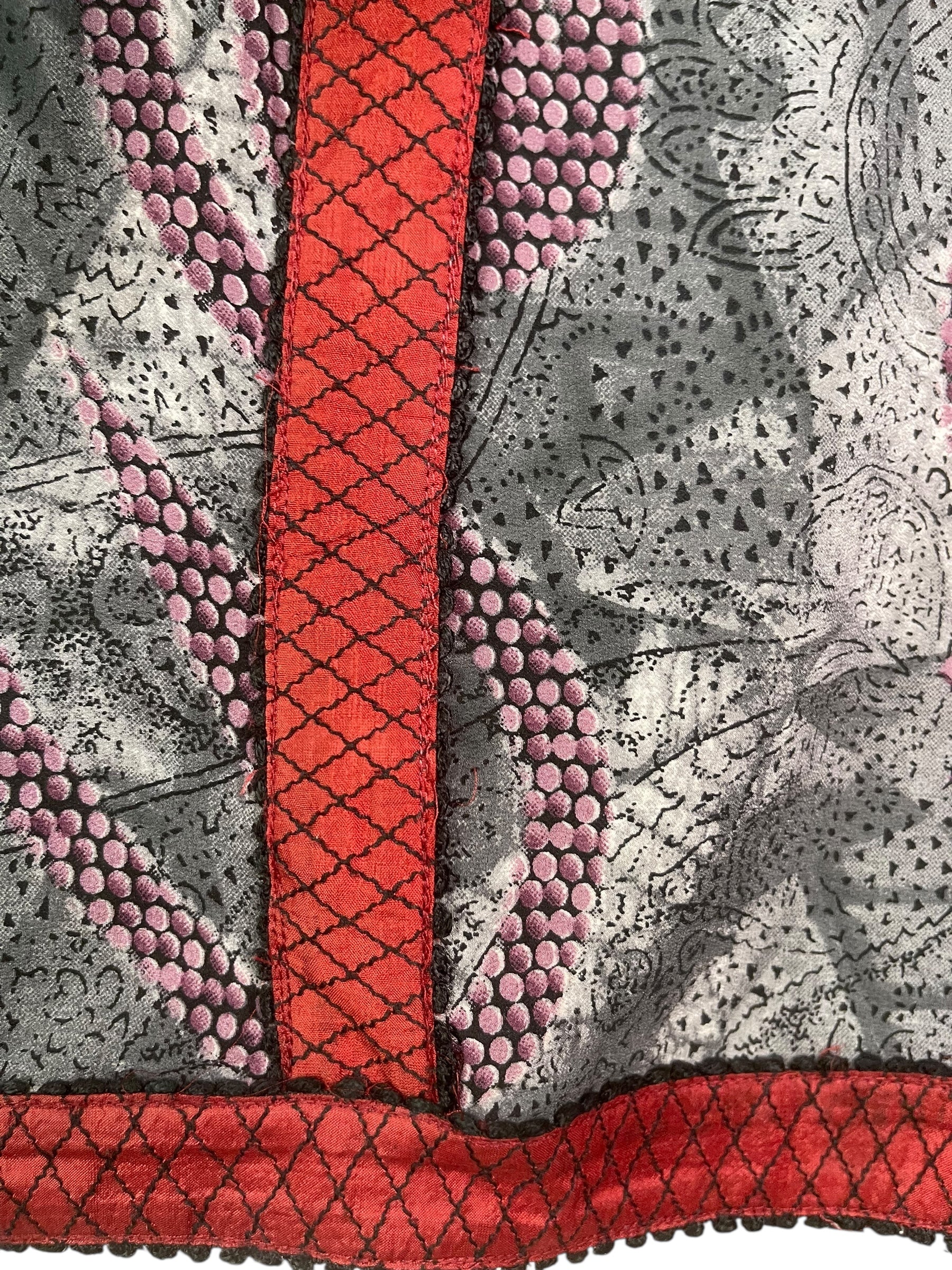 PRC8222 Avatar Pure Silk Kimono-Sleeved Top