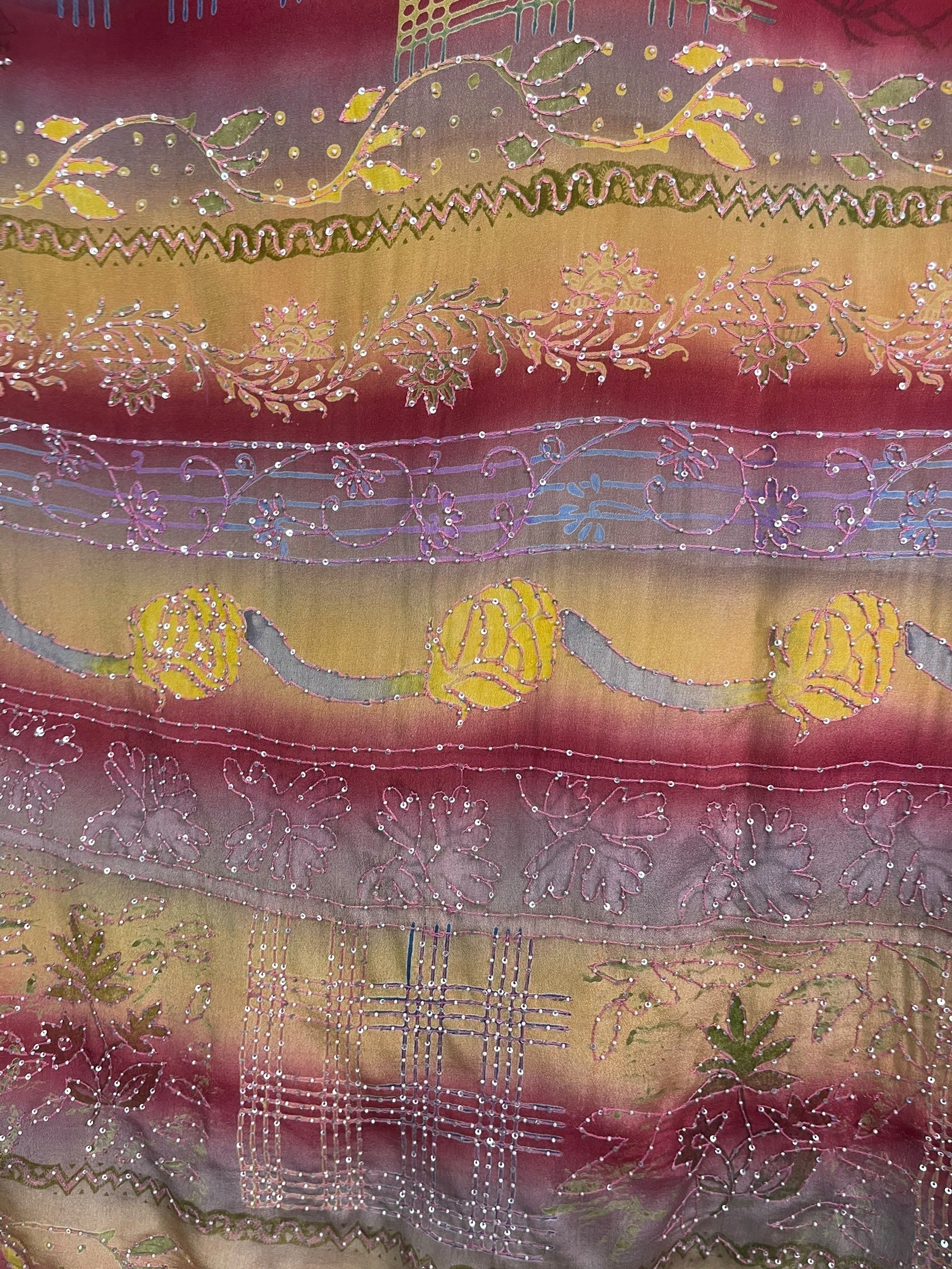 PRC8302 Avatar Pure Silk Short Kaftan Tunic with Slits