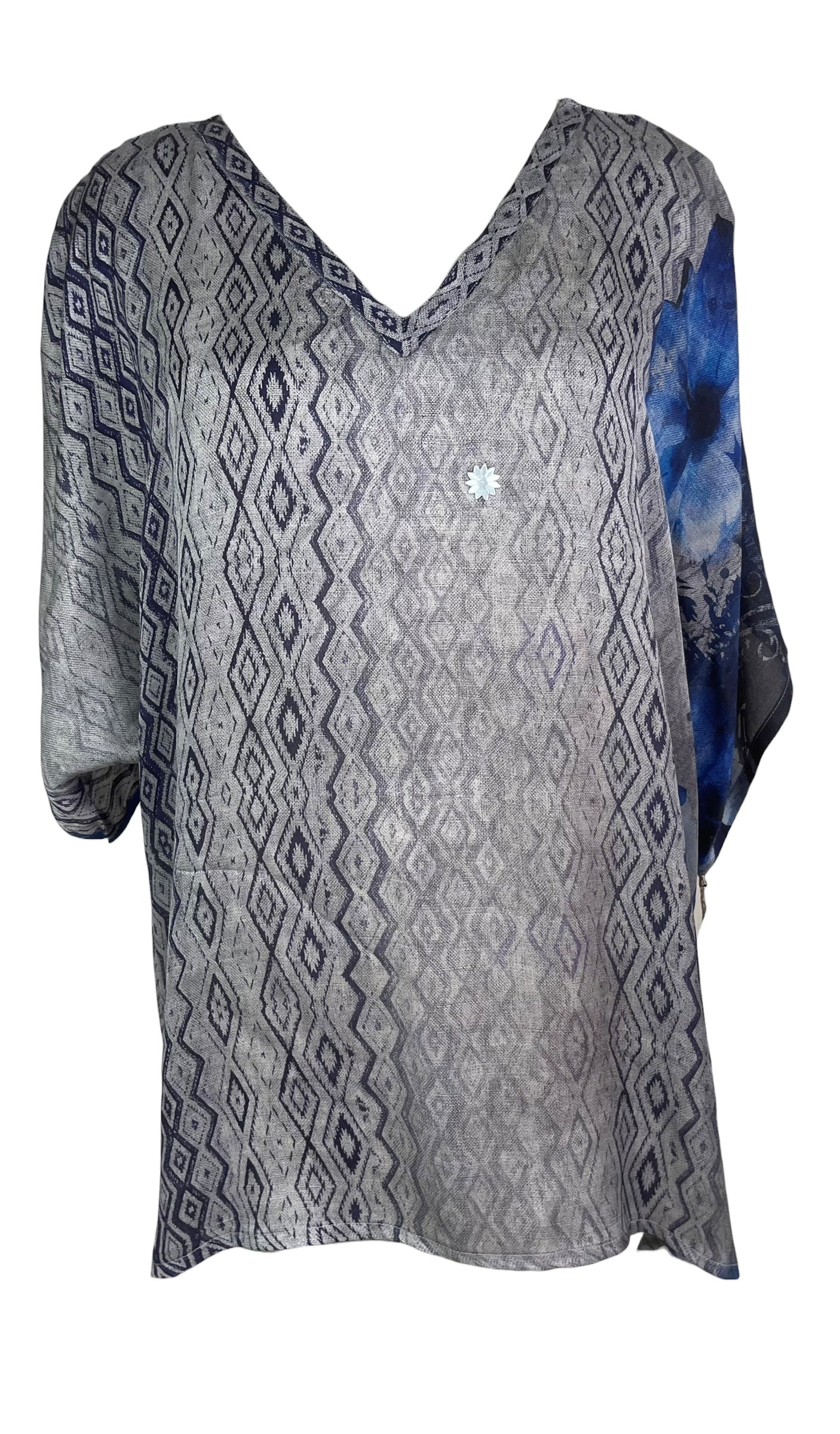 PREVIEW PRS8504 Avatar Pure Satin Silk Long Tunic with Side Ties