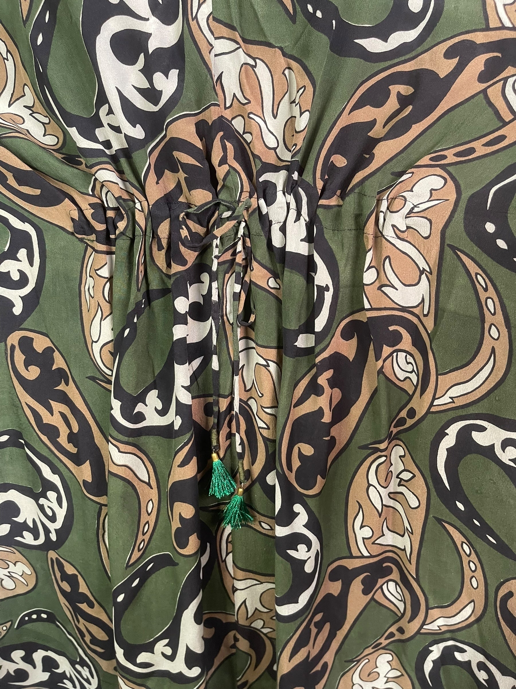 PRC8889 Wabi Sabi Pure Silk Maxi Kaftan