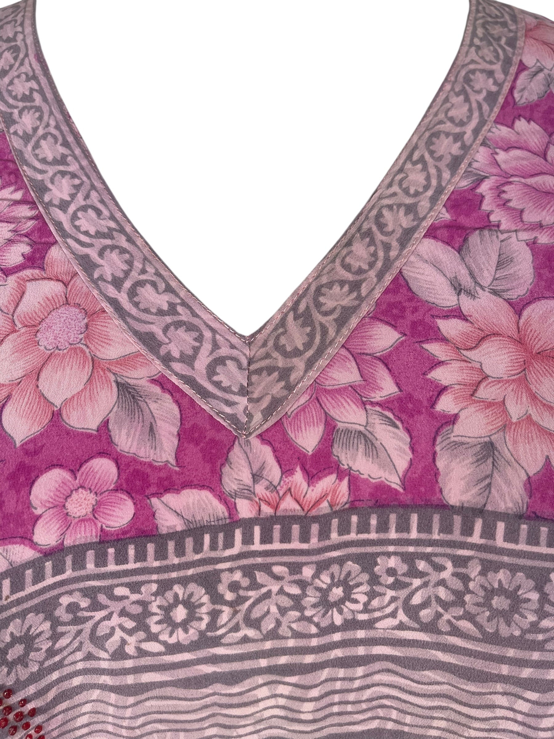 PRC7603 Wabi Sabi Pure Silk Long Tunic with Side Ties