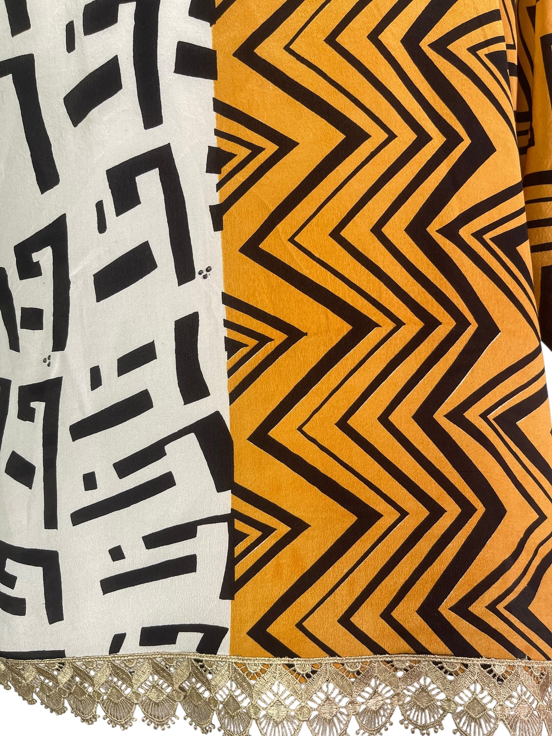 PRC7008 Avatar Pure Silk Side Slit Top