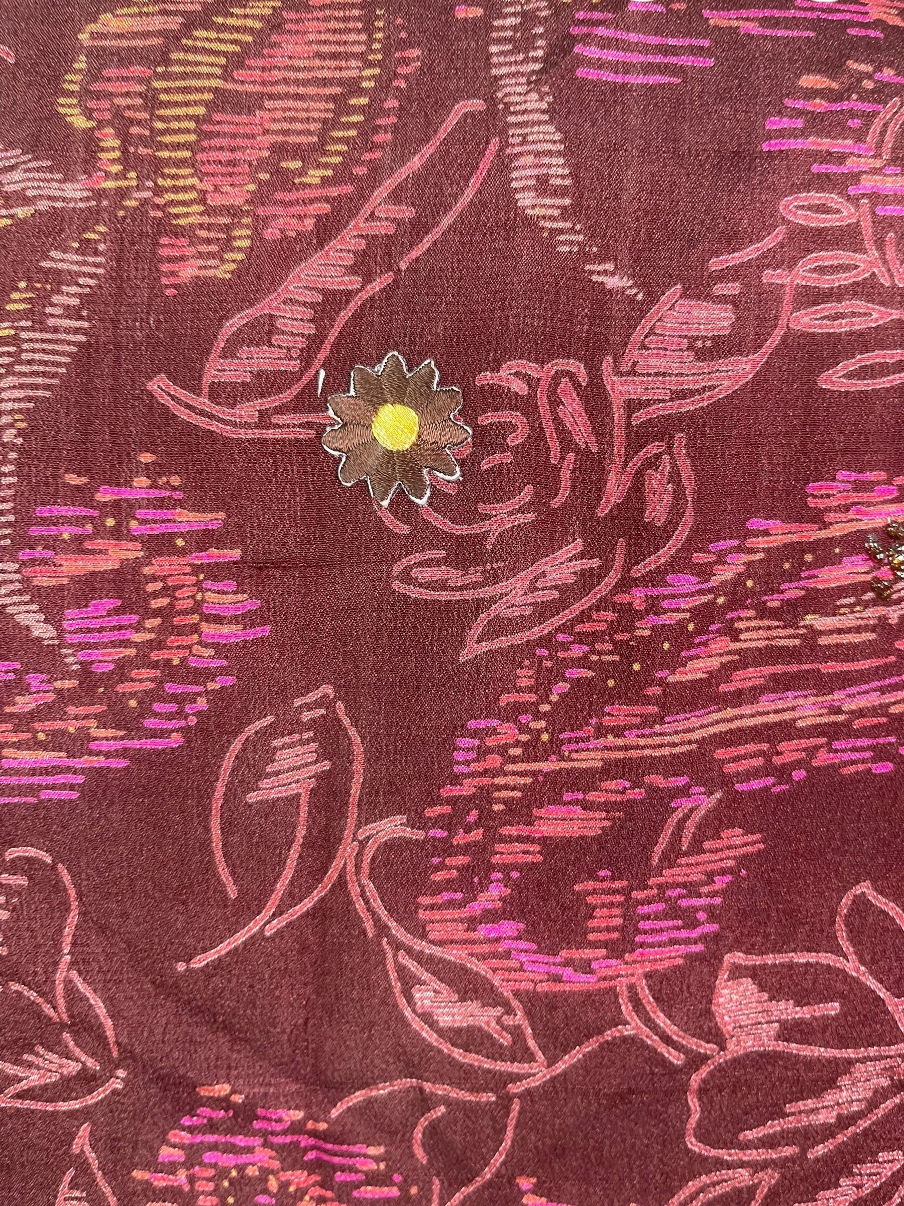 PRC8489 Avatar Pure Silk Kimono-Sleeved Jacket with Belt