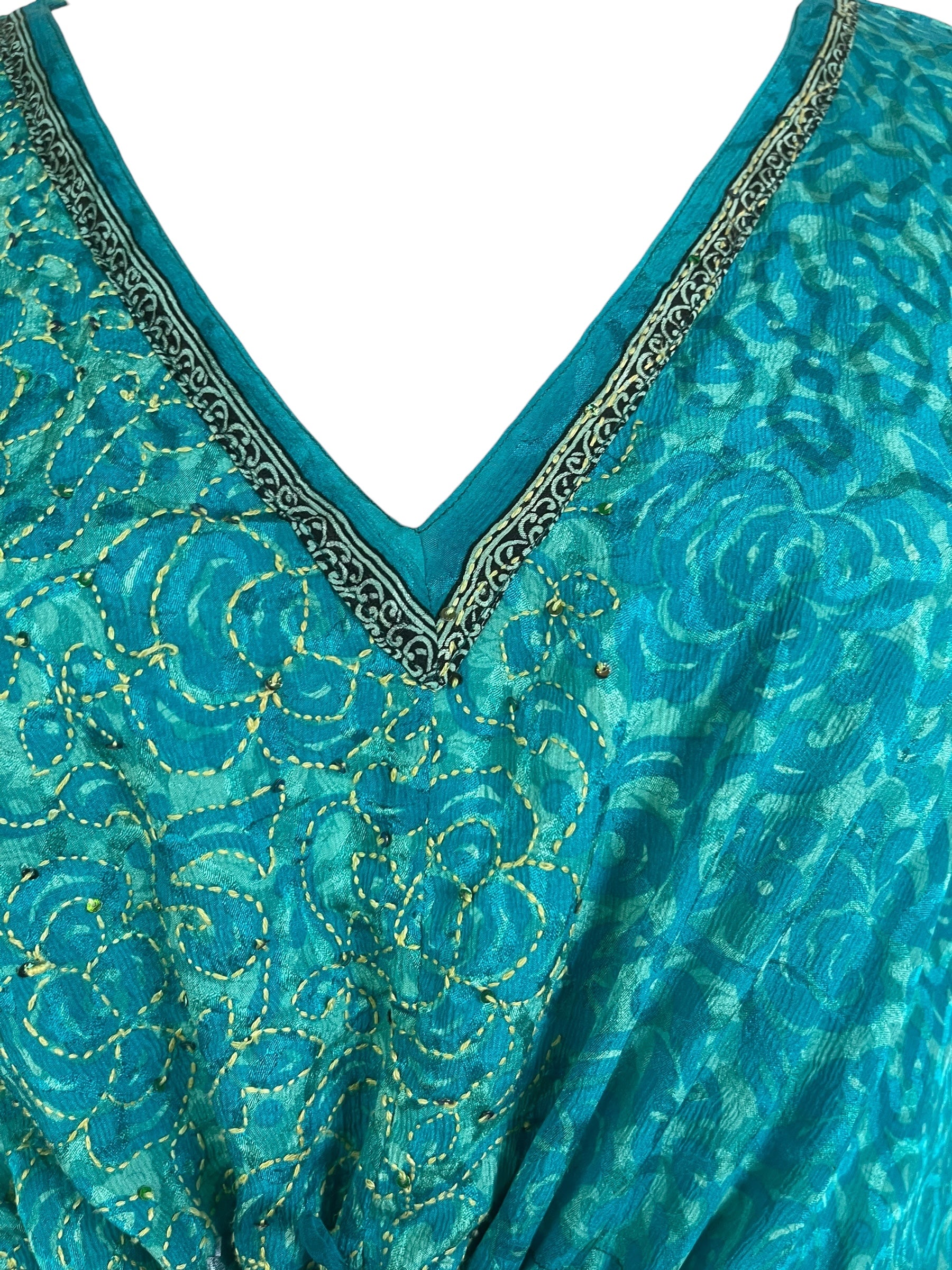 PRC8886 Avatar Pure Silk Maxi Kaftan