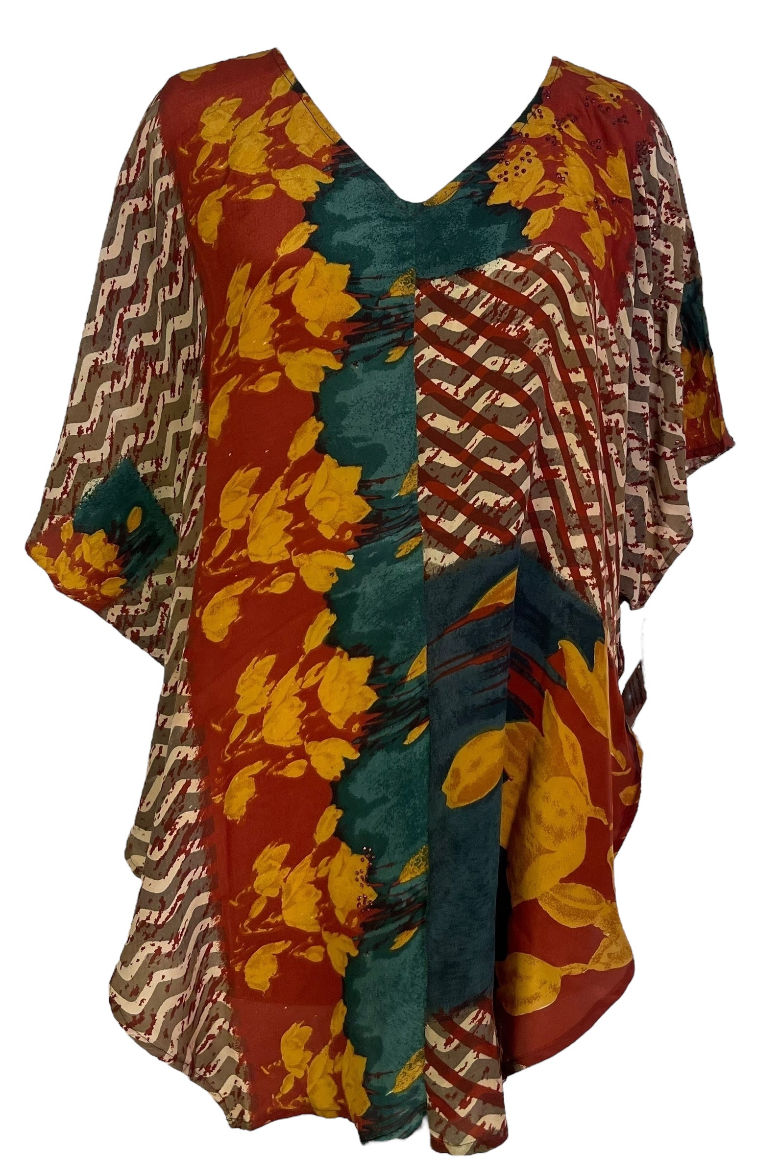 PRC6862 Avatar Pure Silk Waterfall Top