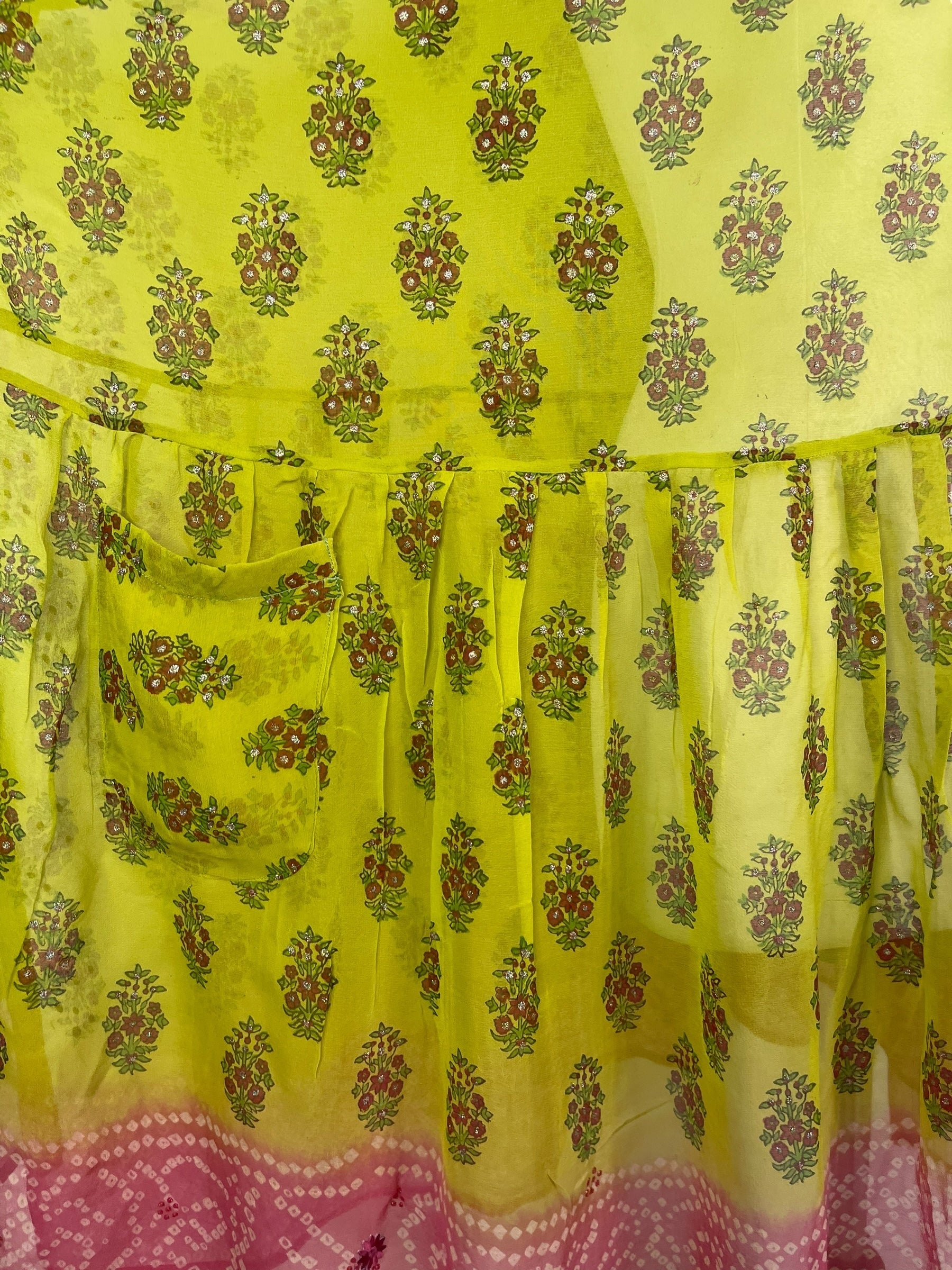 PCH7442 Sheer Chiffon Avatar Pure Silk Boxy Babydoll Dress