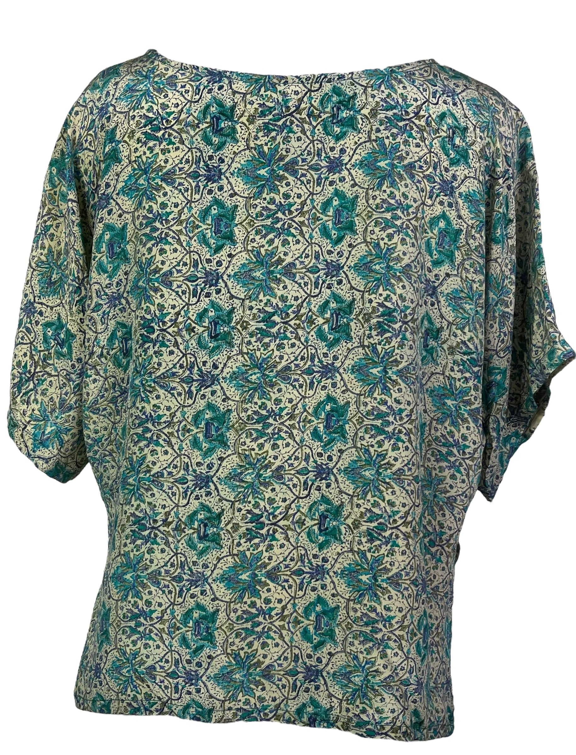 PRC6966 Avatar Pure Silk Side Slit Top