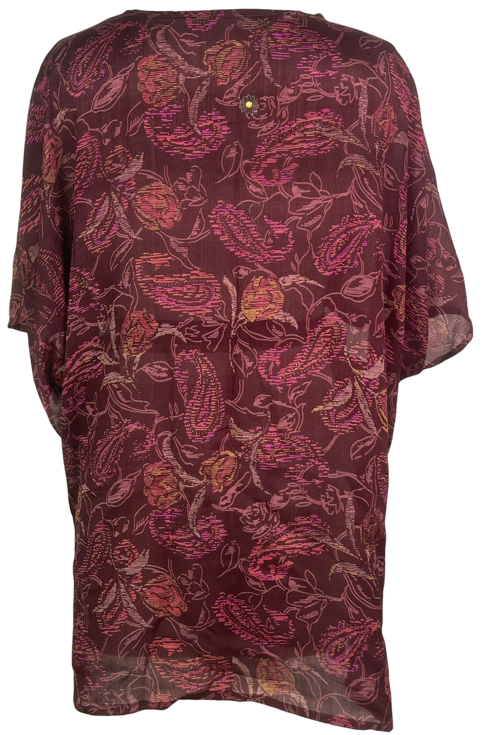 PRC8489 Avatar Pure Silk Kimono-Sleeved Jacket with Belt