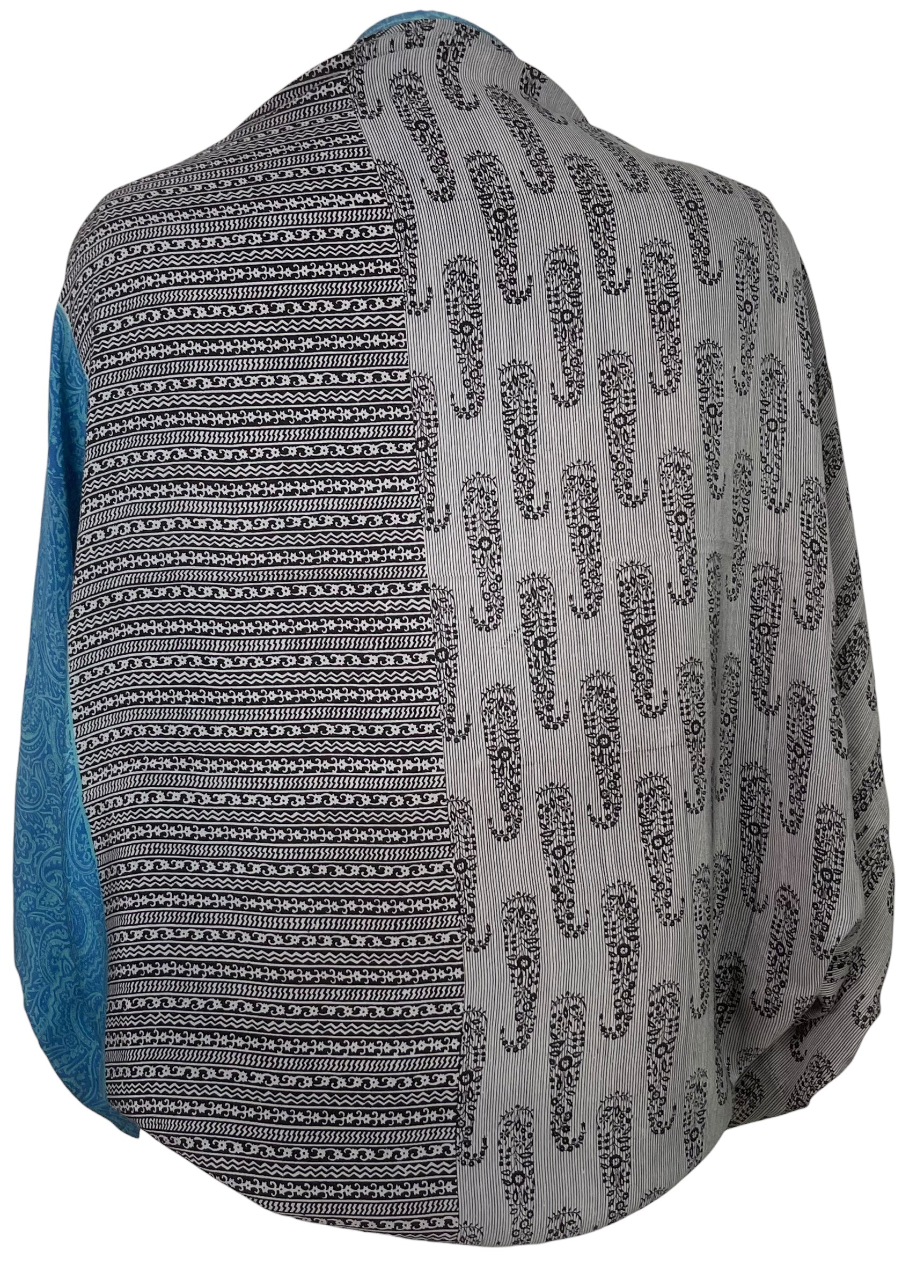 PREVIEW PRC8645 Avatar Pure Silk Bolero by MARCH2026 – Handmade ethical Bolero from sariKNOTsari using upcycled silk. Designed in Canada for travel and slow fashion, loved from Toronto to LA to Sydney.