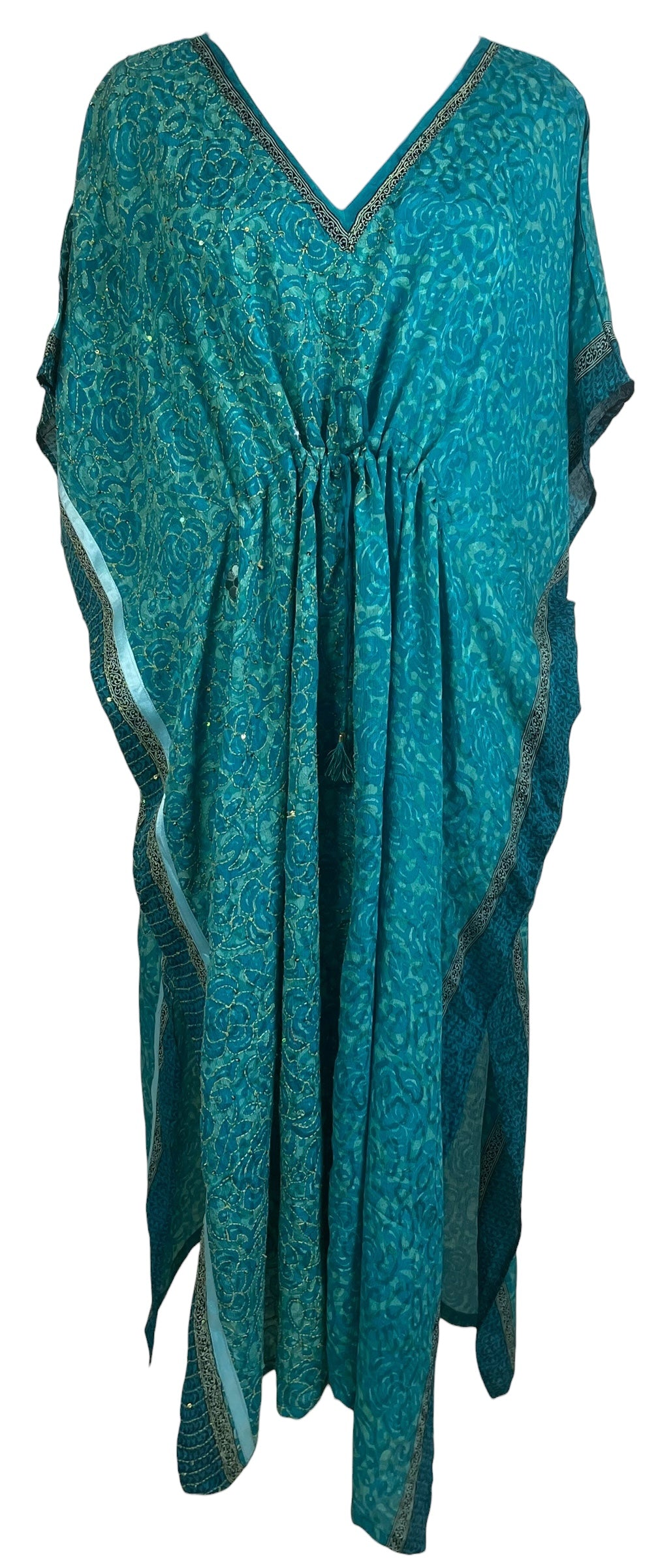 PRC8886 Avatar Pure Silk Maxi Kaftan