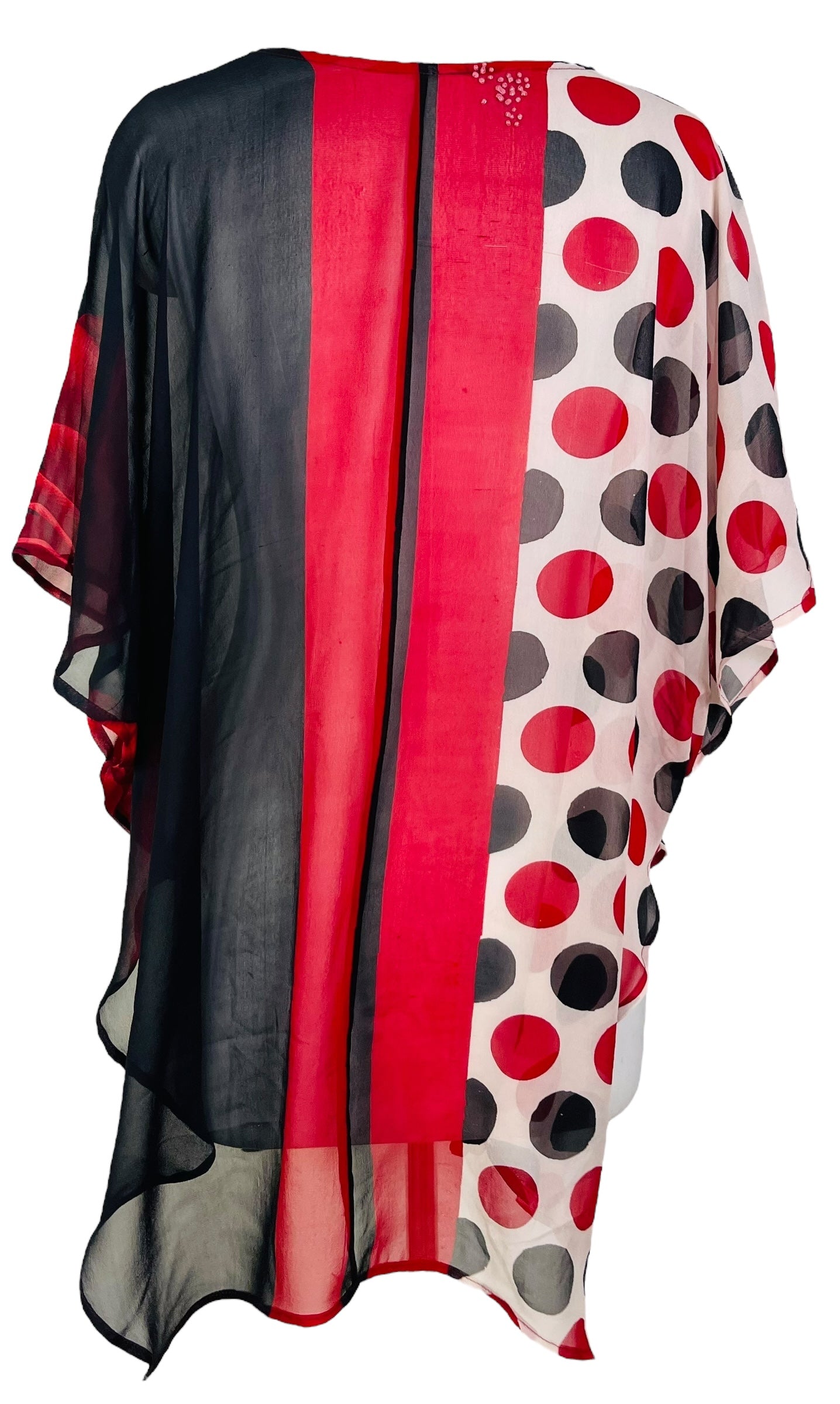 PRG7579 Sheer Wabi Sabi Pure Silk Waterfall Top