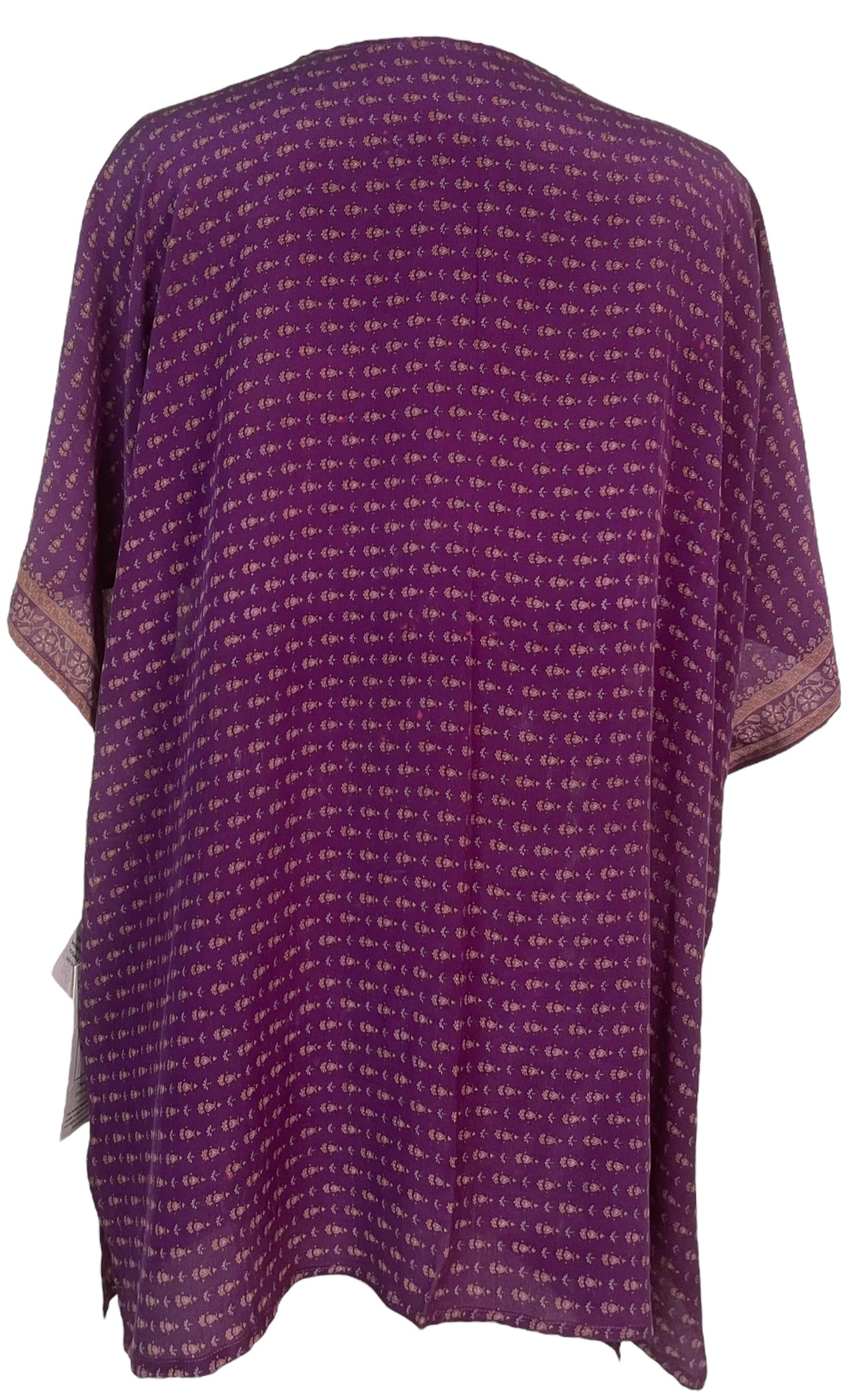 PRC7849 Wabi Sabi Pure Silk Kimono-Sleeved Jacket with Belt