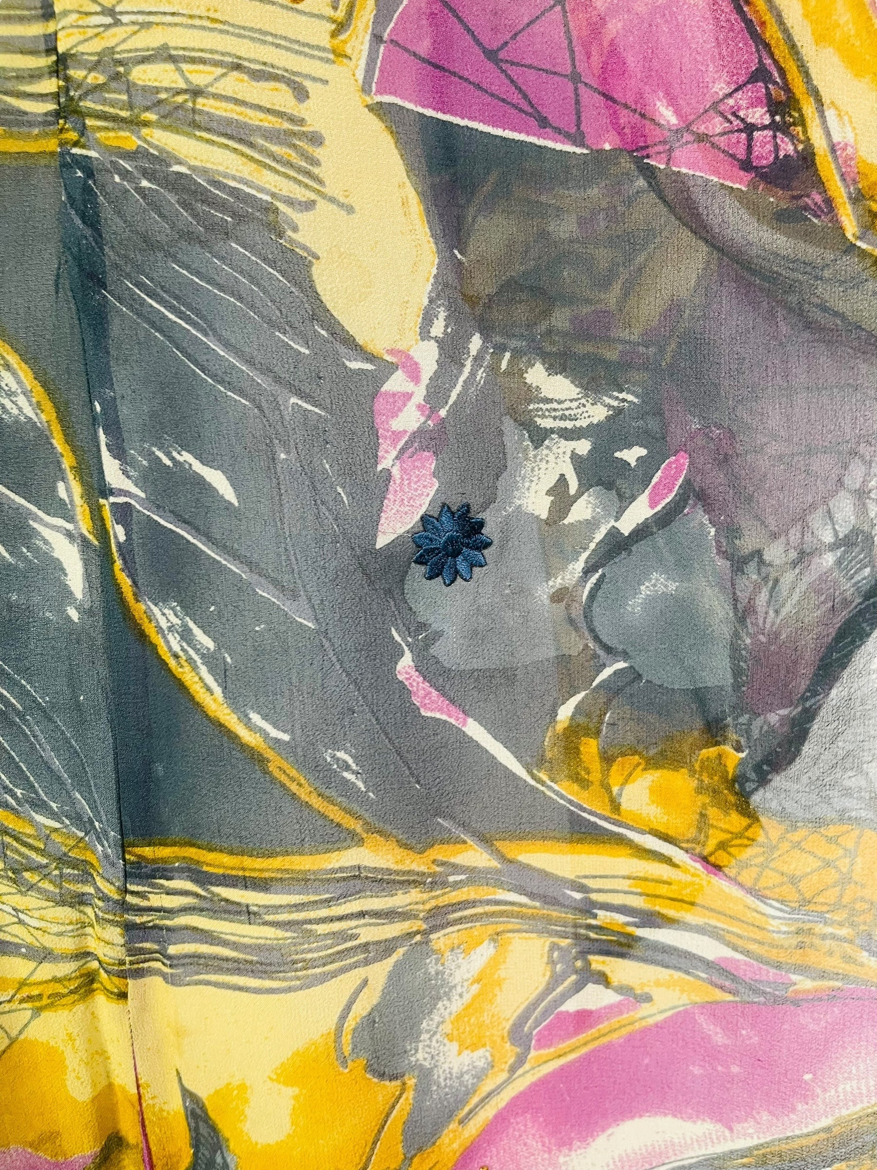 PRG7591 Sheer Wabi Sabi Pure Silk Waterfall Top