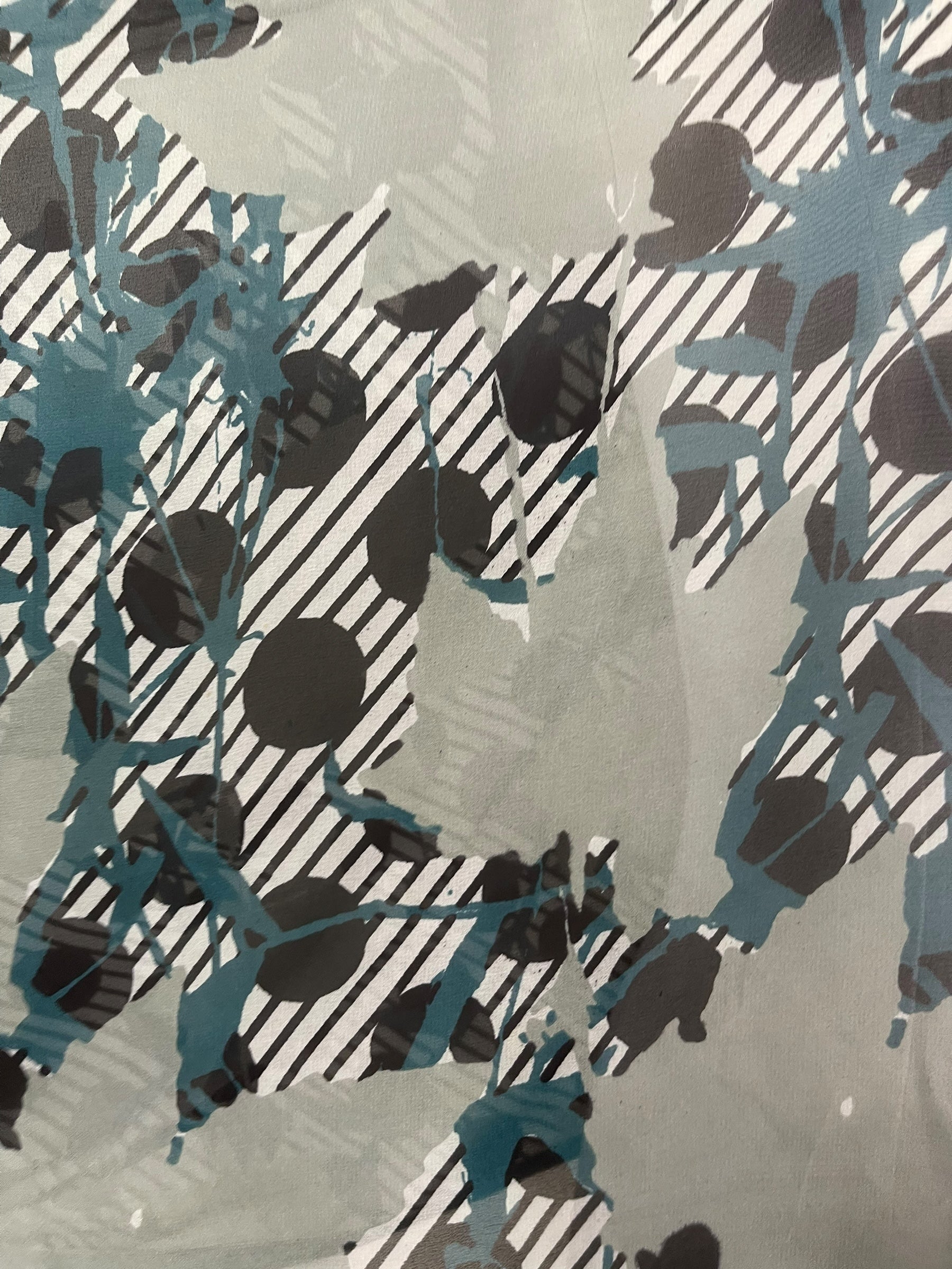 PRG8131 Sheer Wabi Sabi Pure Silk Kimono-Sleeved Top