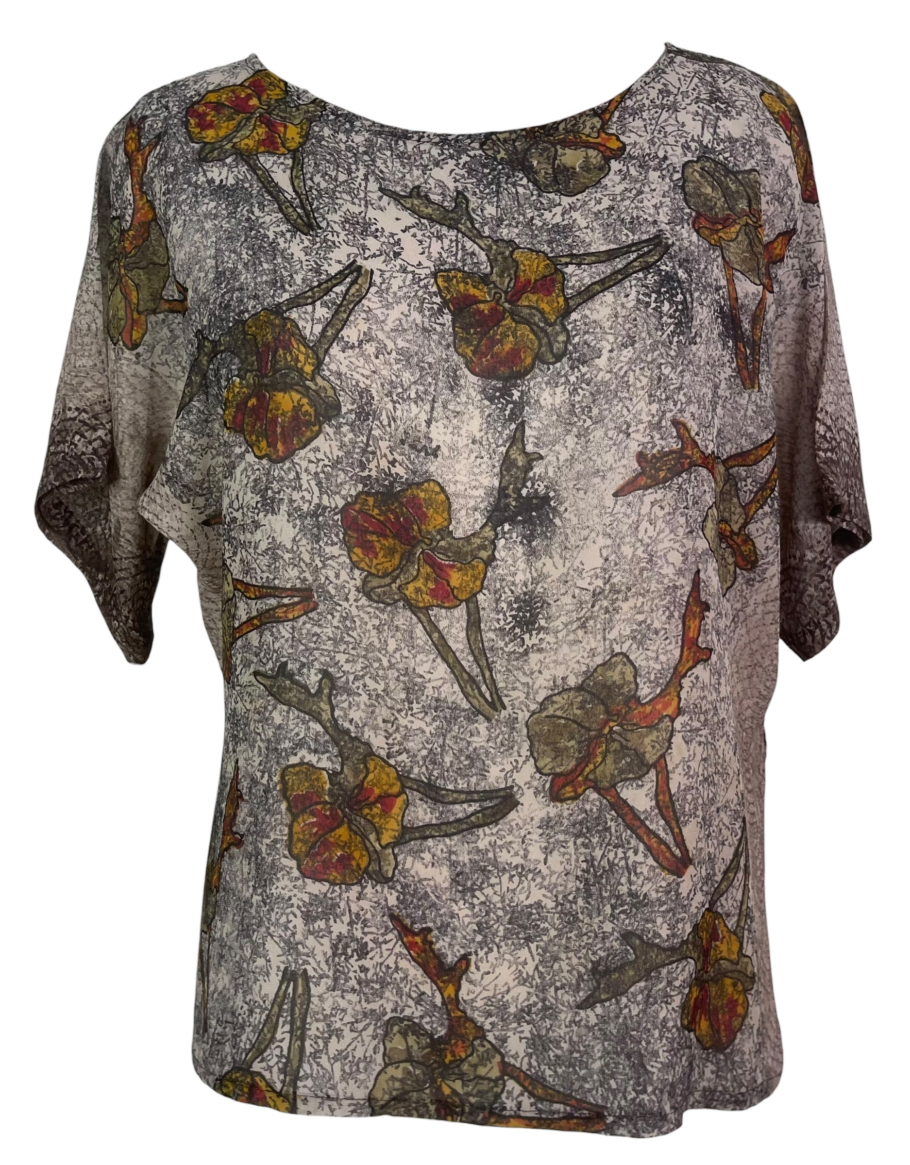 PREVIEW PRG7348 Sheer Wabi Sabi Pure Silk Side Slit Top by FEBRUARY2026 – Handmade ethical Side Slit Top from sariKNOTsari using upcycled silk. Designed in Canada for travel and slow fashion, loved from Toronto to LA to Sydney.