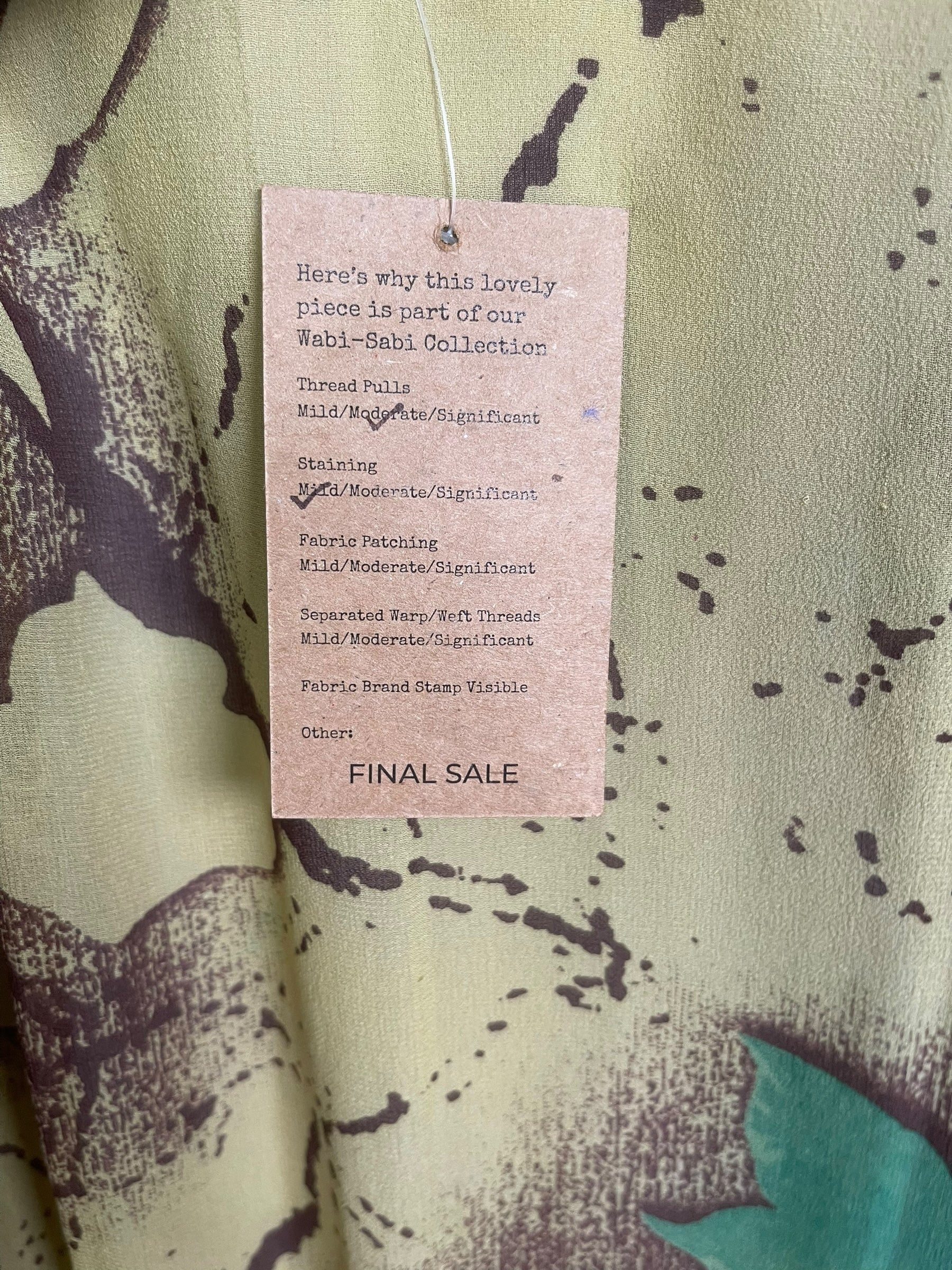 PRG8852 Sheer Wabi Sabi Pure Silk Midi Length Kaftan by 15 FEBRUARY 2026 – Handmade ethical Midi Length Kaftan from sariKNOTsari using upcycled silk. Designed in Canada for travel and slow fashion, loved from Toronto to LA to Sydney.