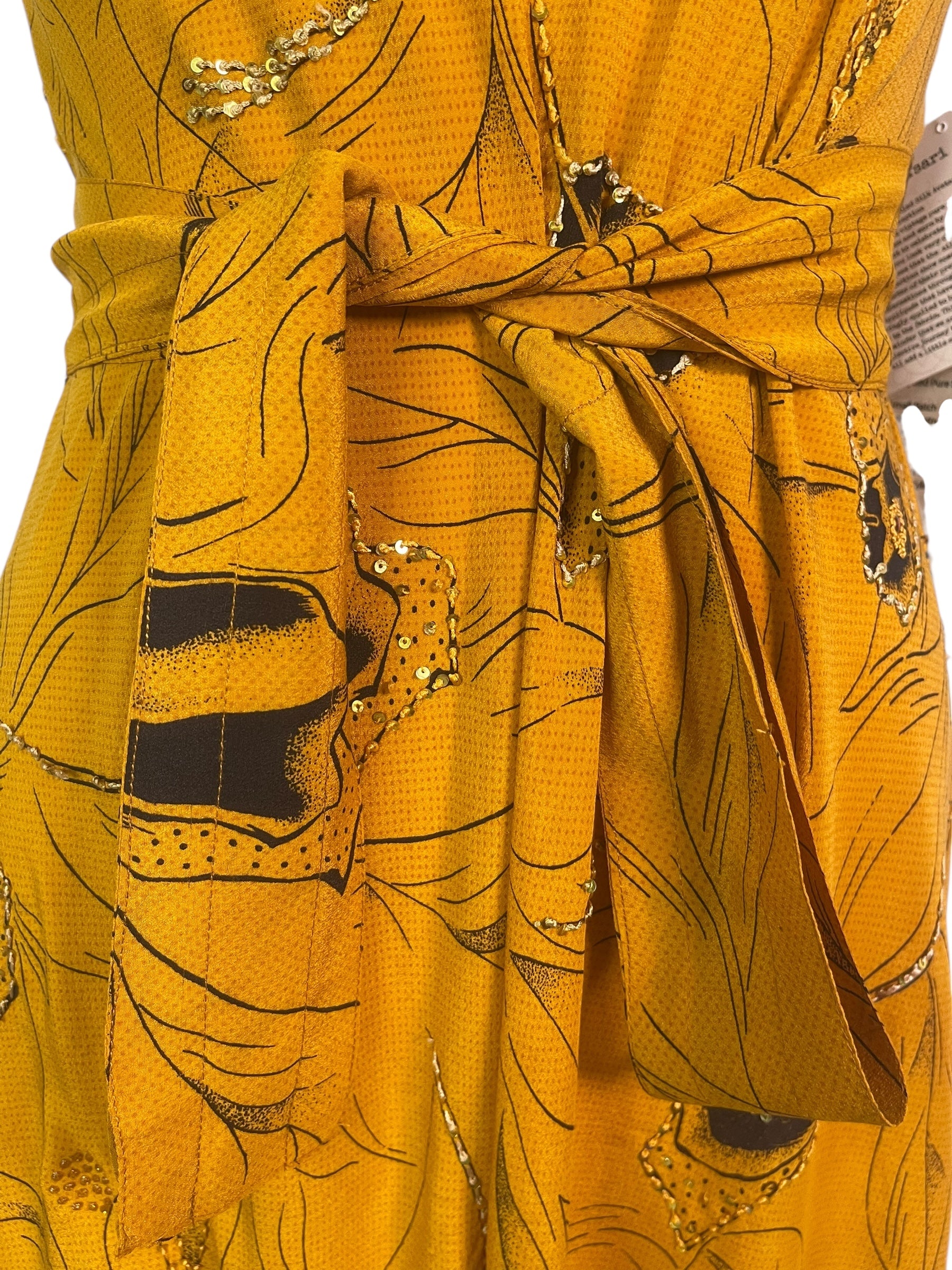 PRC8821 Avatar Pure Silk Maxi Dress with Belt