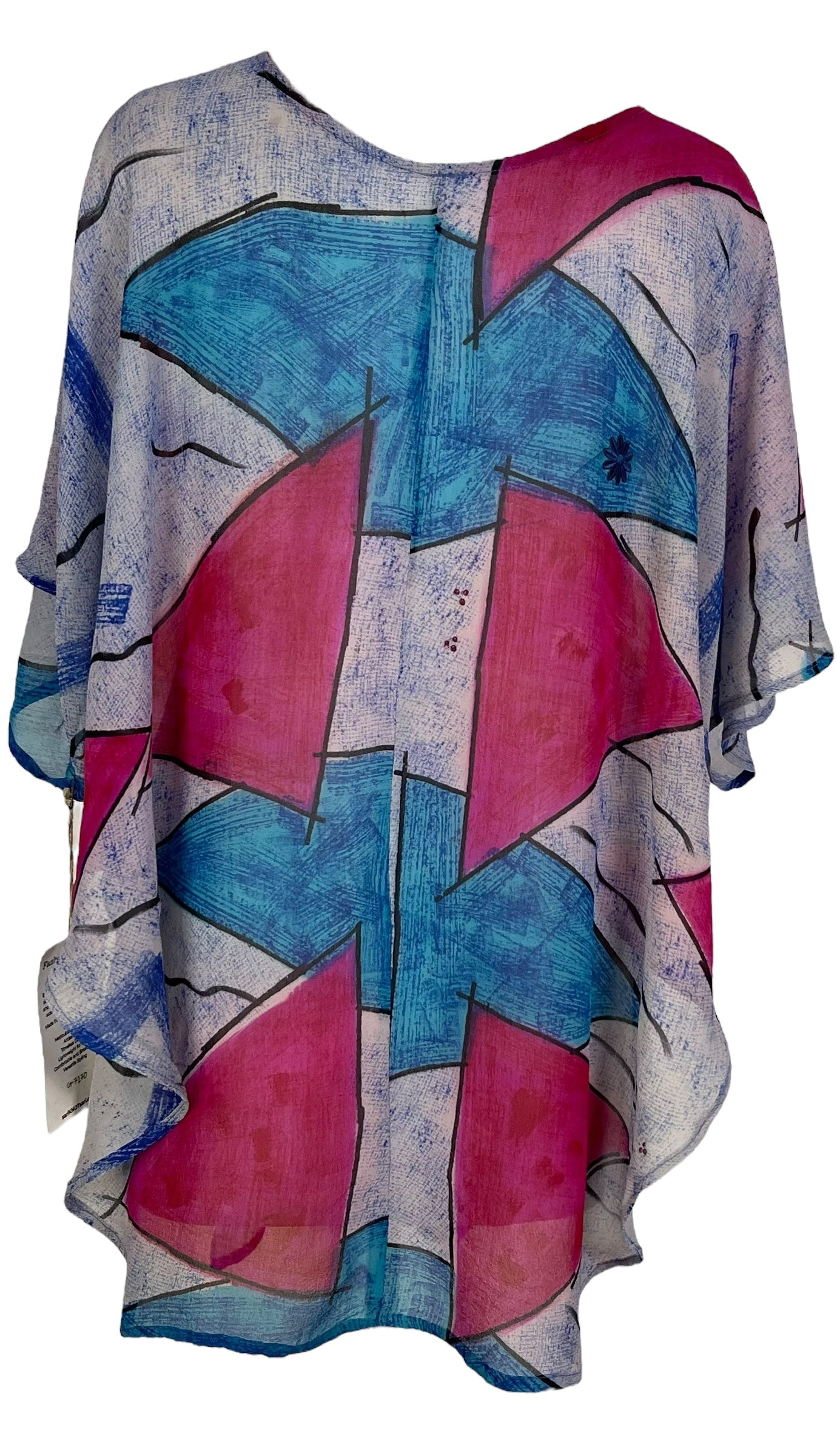 PRG7270 Sheer Wabi Sabi Pure Silk Waterfall Top